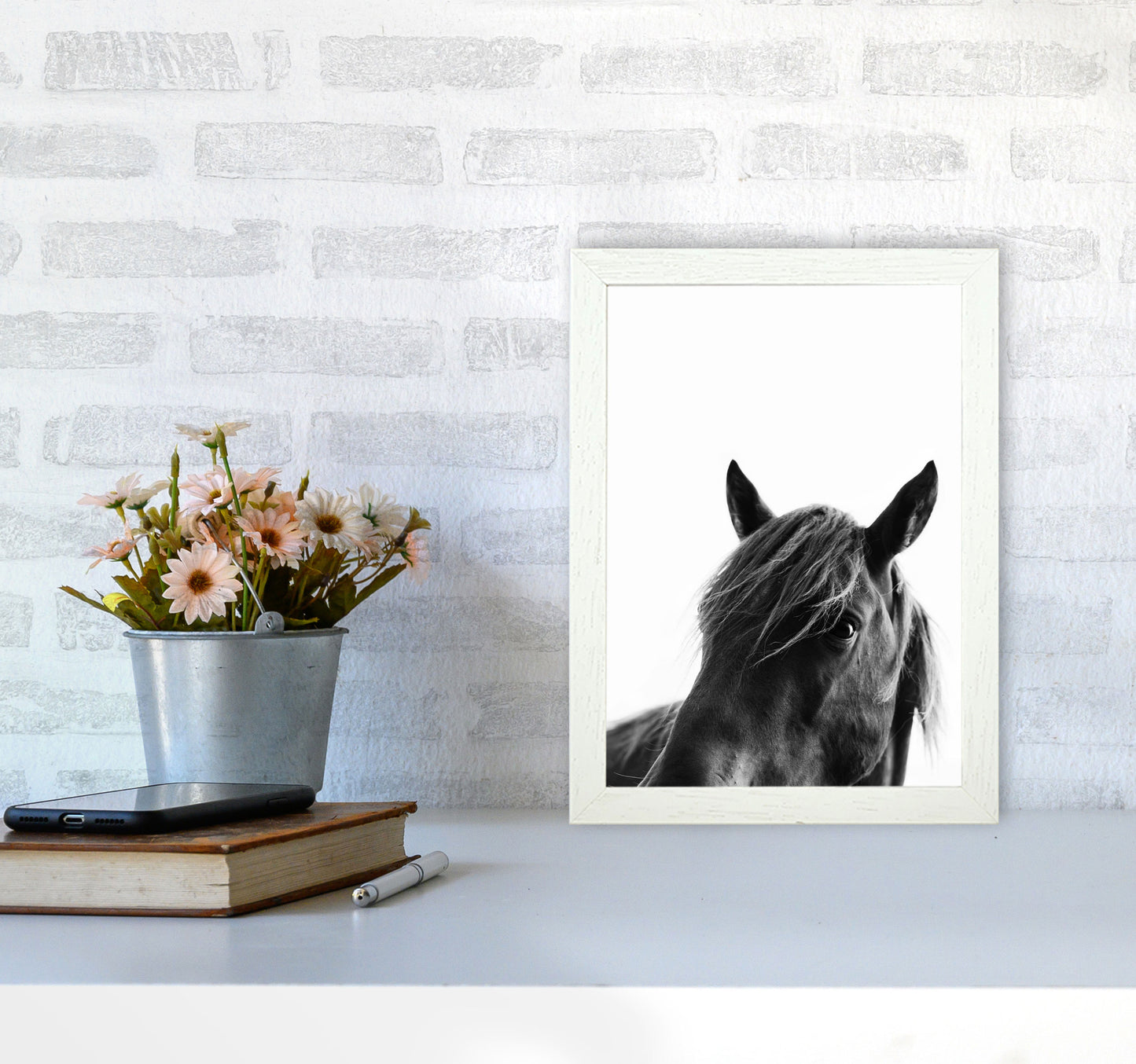 Black Beauty Photography Art Print by Kubistika A4 Oak Frame