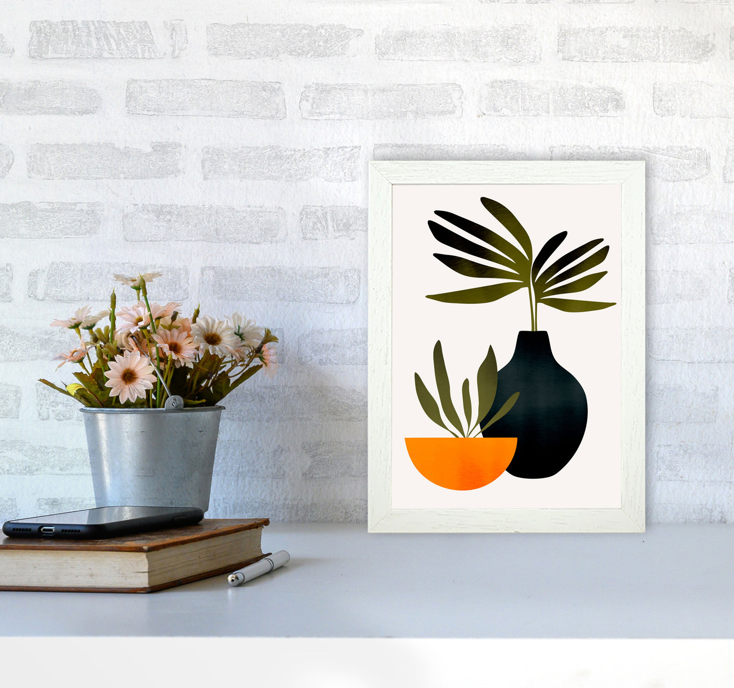 Scandinavian Stilllife 1 Art Print by Kubistika A4 Oak Frame