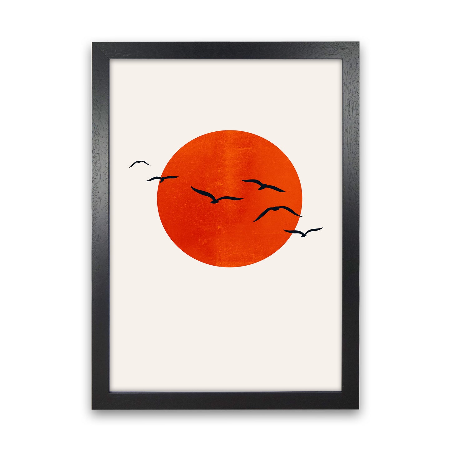 A Beautiful Day Modern Contemporary Art Print by Kubistika Black Grain