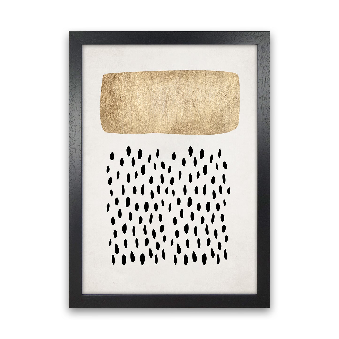 Opus No Contemporary Art Print by Kubistika Black Grain