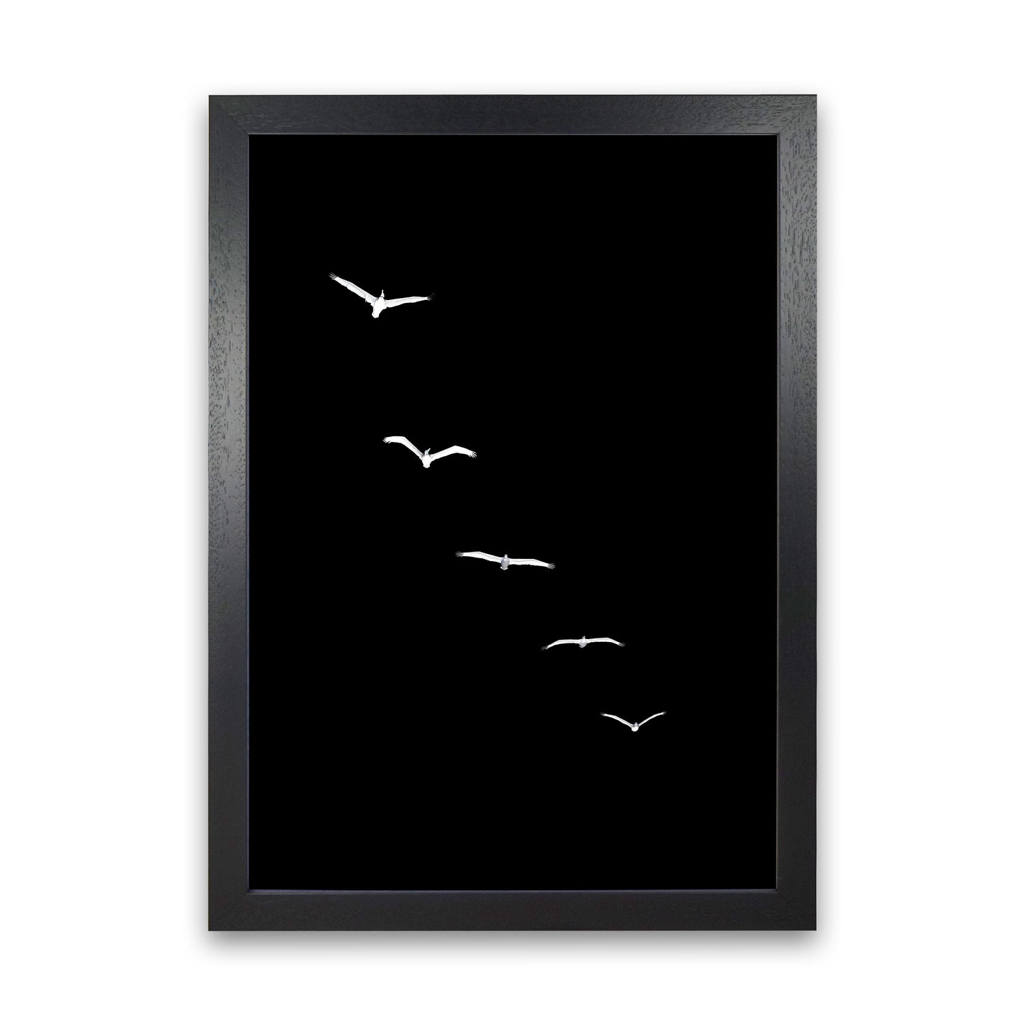 Heavenly Creatures - DARK Contemporary Art Print by Kubistika Black Grain