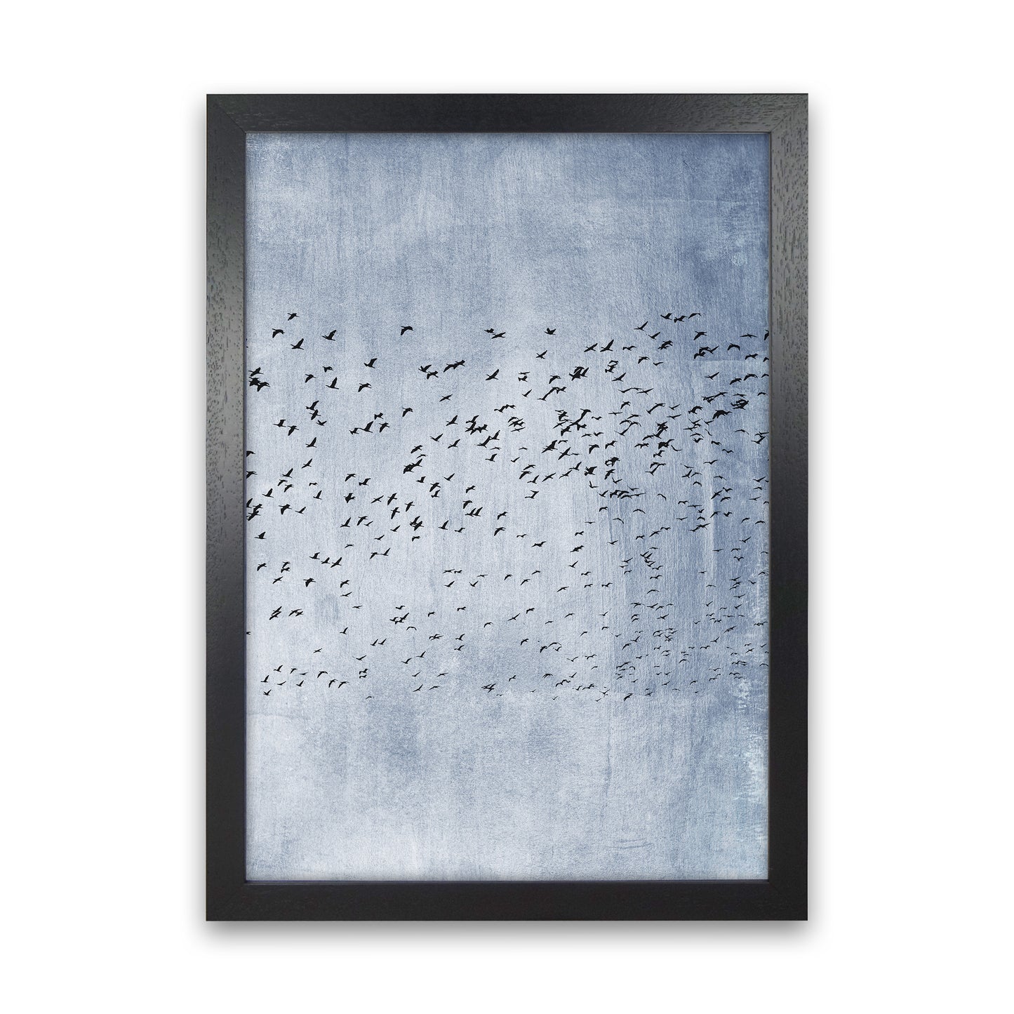 Moving On - Blue Contemporary Art Print by Kubistika Black Grain