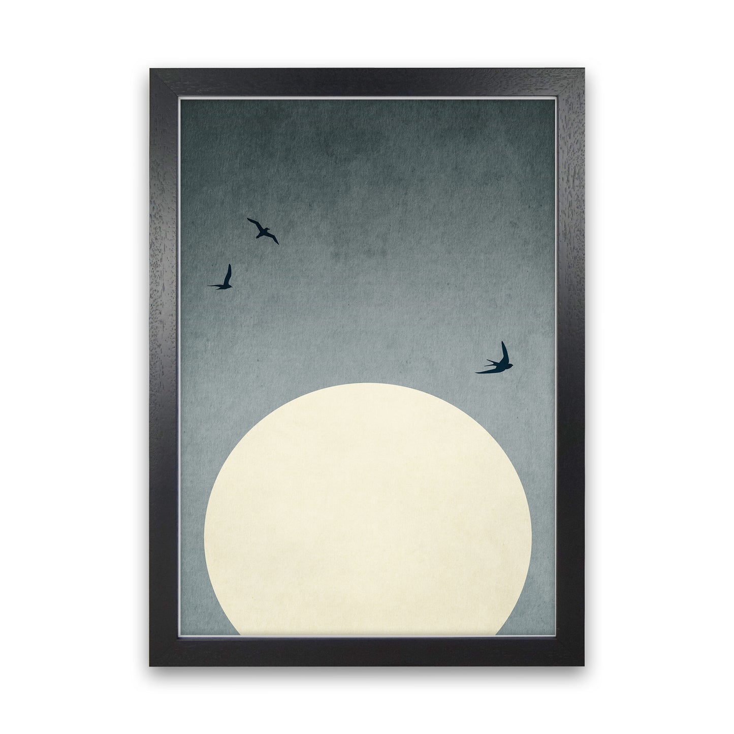 Moonshine Dancers Contemporary Art Print by Kubistika Black Grain