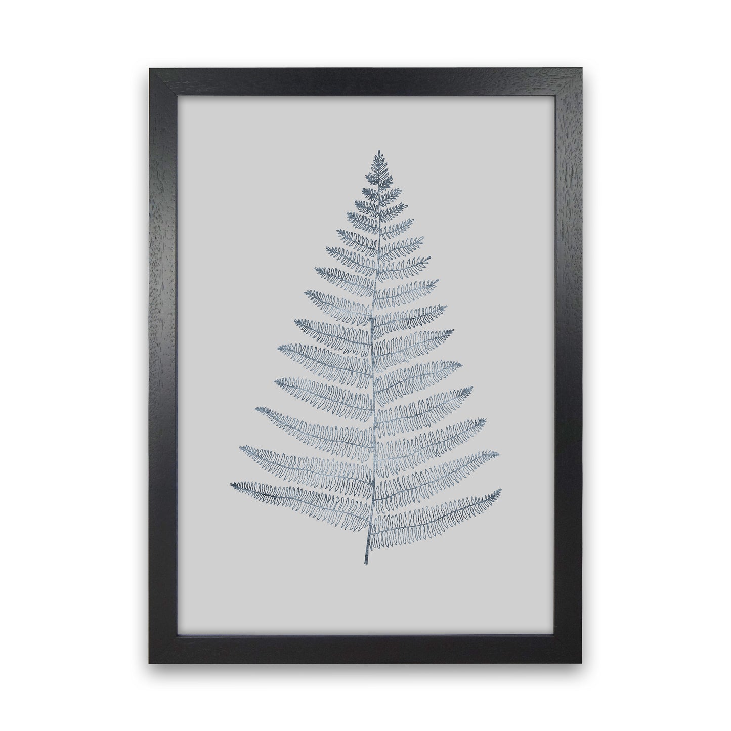 Botanica Minimalistica - GREY Modern Art Print by Kubistika Black Grain