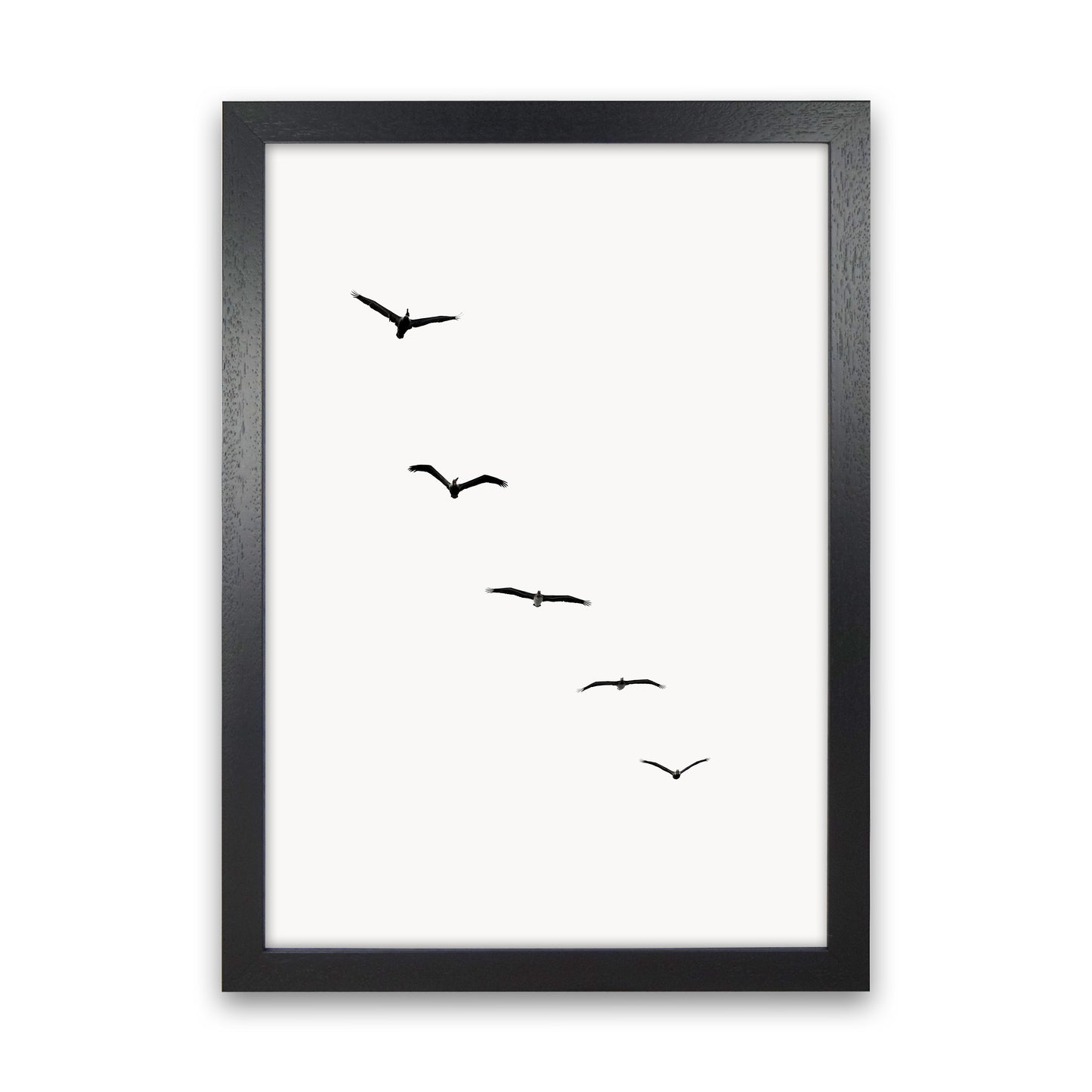 Heavenly Creatures Contemporary Art Print by Kubistika Black Grain