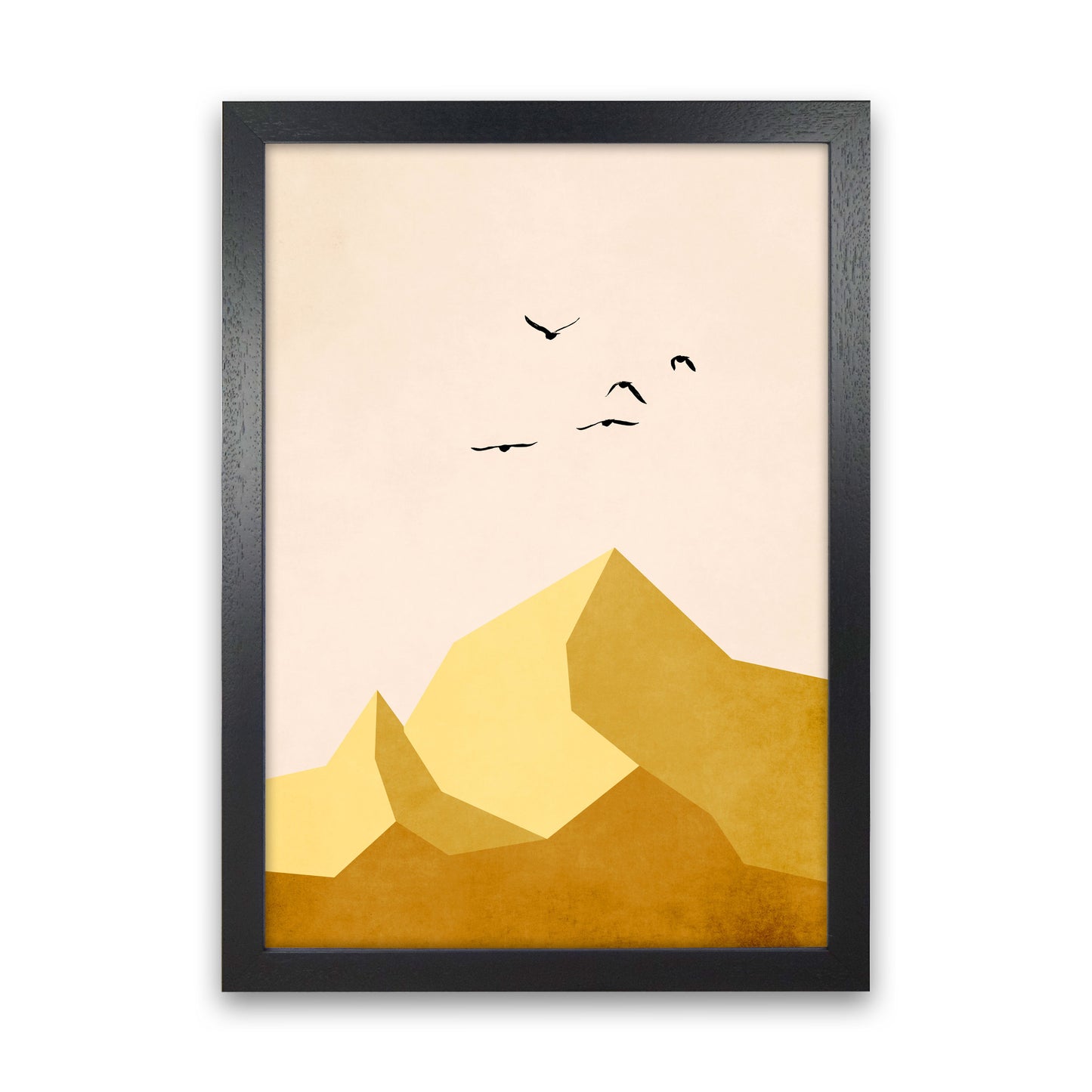 Zugspitze DREI Art Print by Kubistika Black Grain