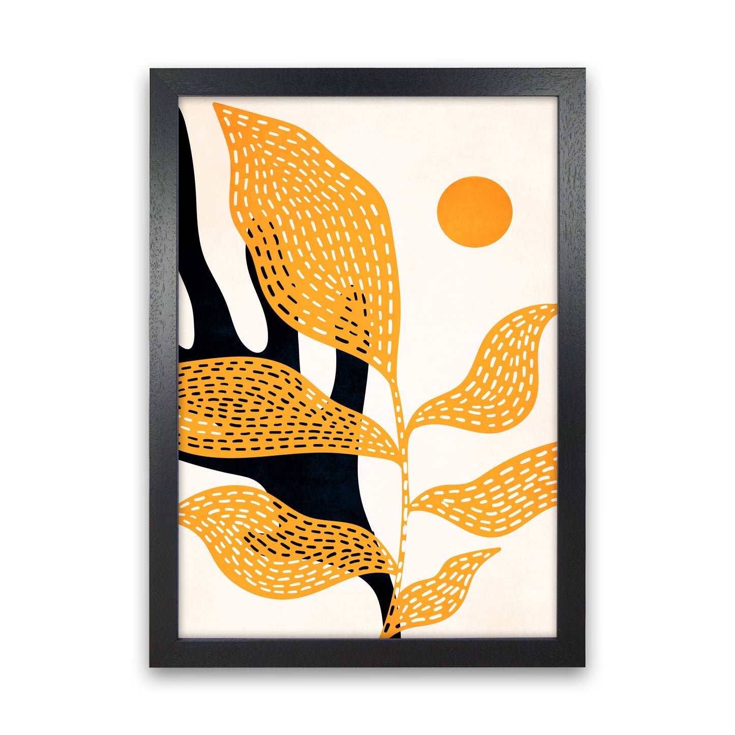 Van Gogh`s Garden Art Print by Kubistika Black Grain