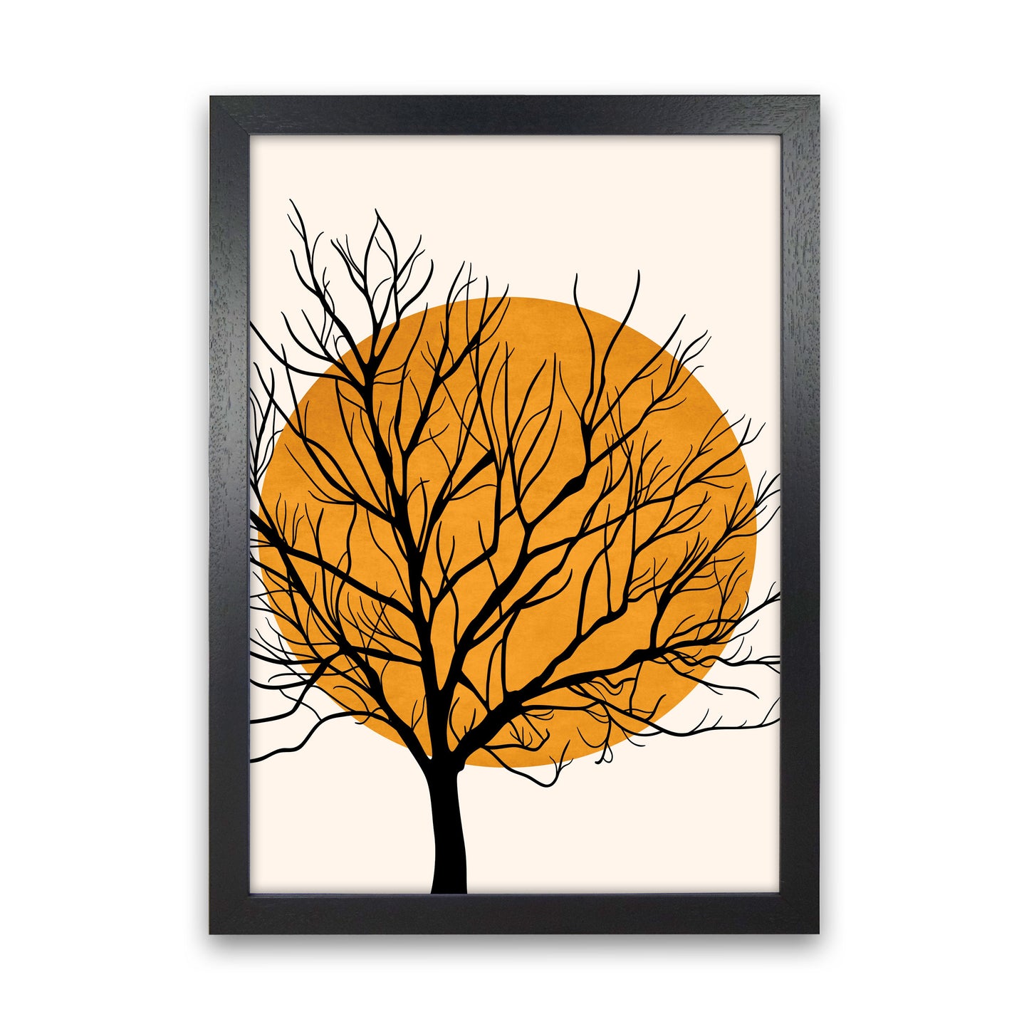 Hiding Sun Art Print by Kubistika Black Grain