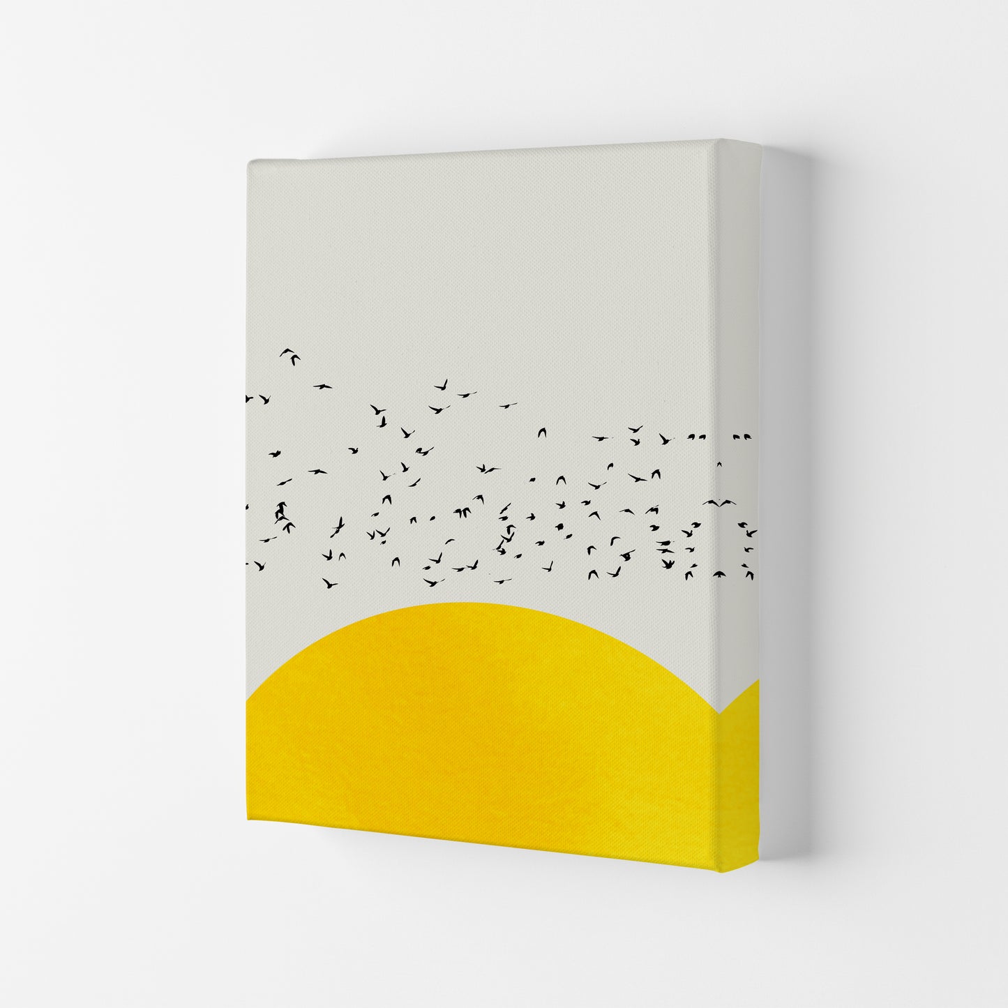 1000 Birds Modern Abstract Art Print by Kubistika Canvas
