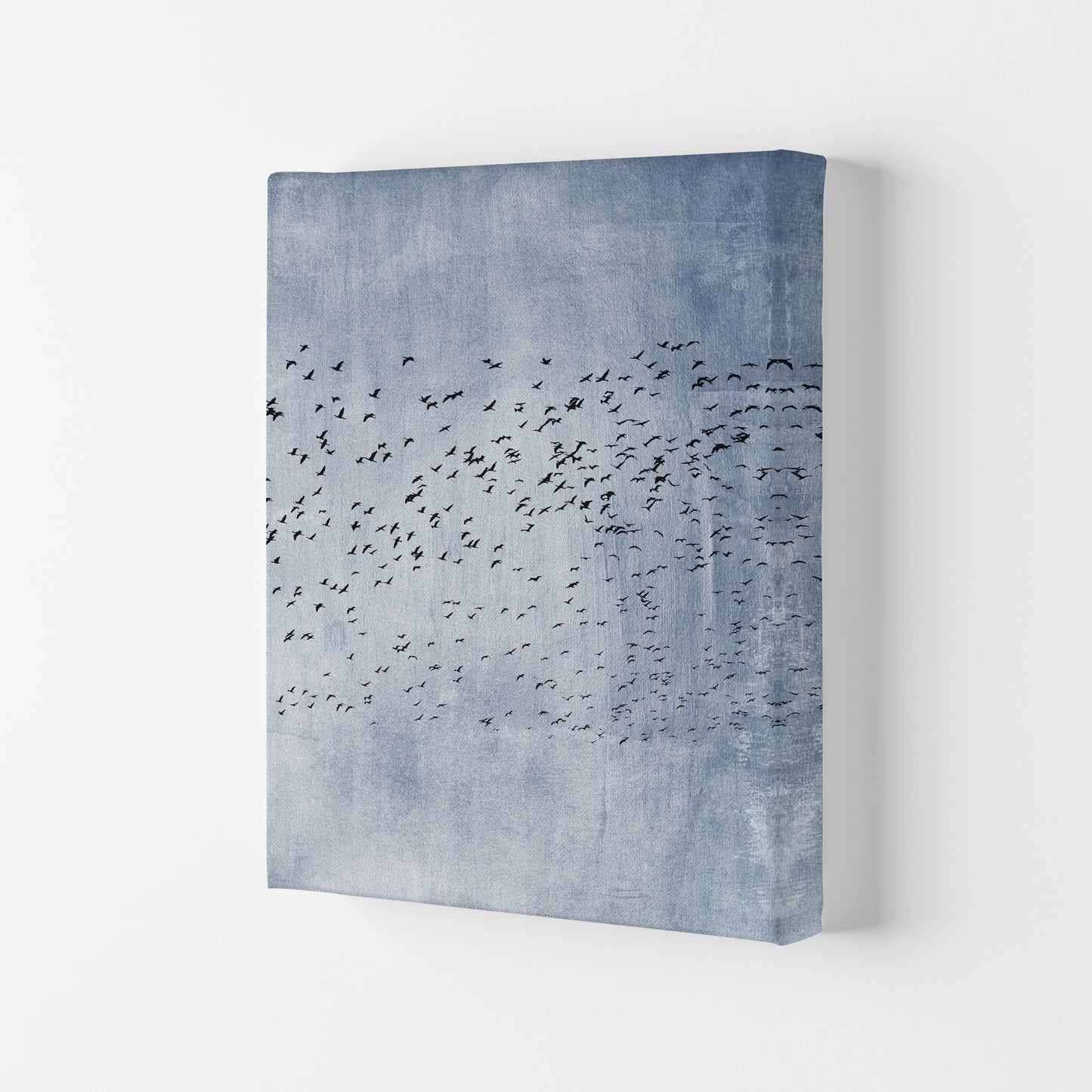 Moving On - Blue Art Print by Kubistika Canvas