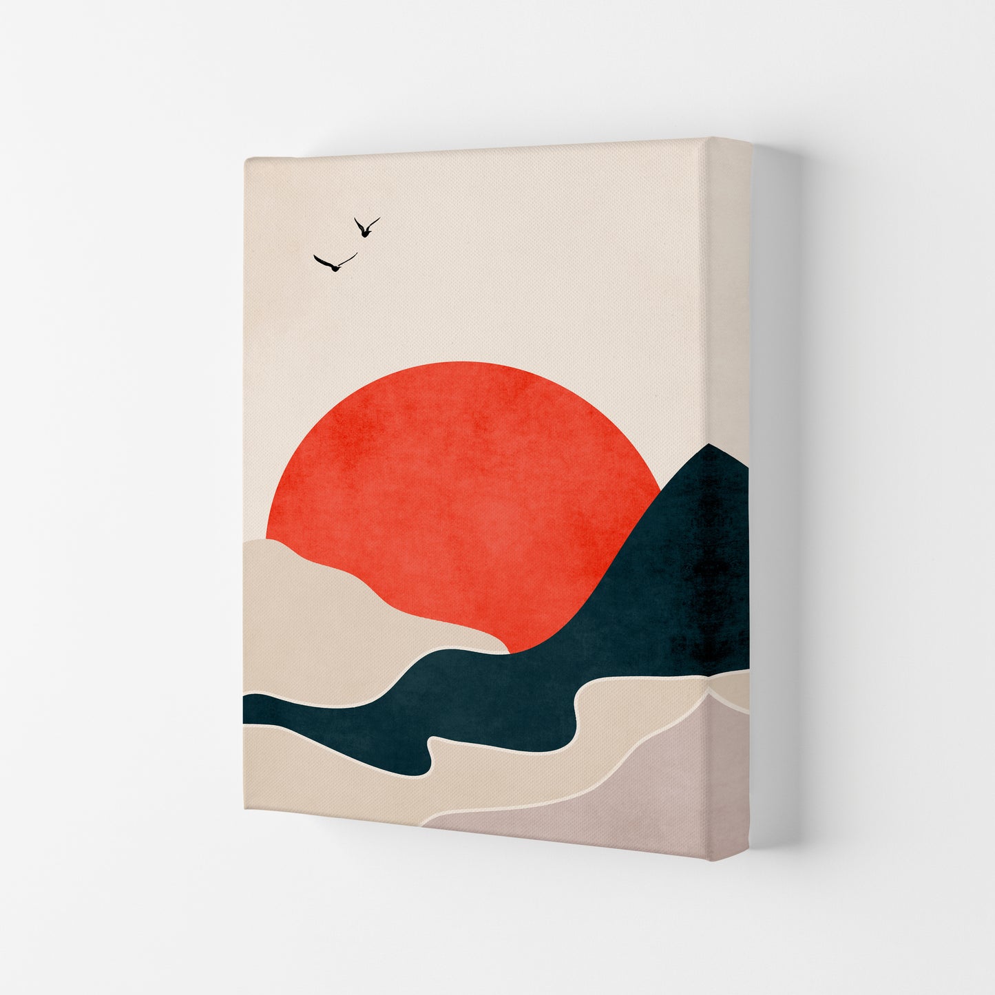 Drowning Sun Art Print by Kubistika Canvas