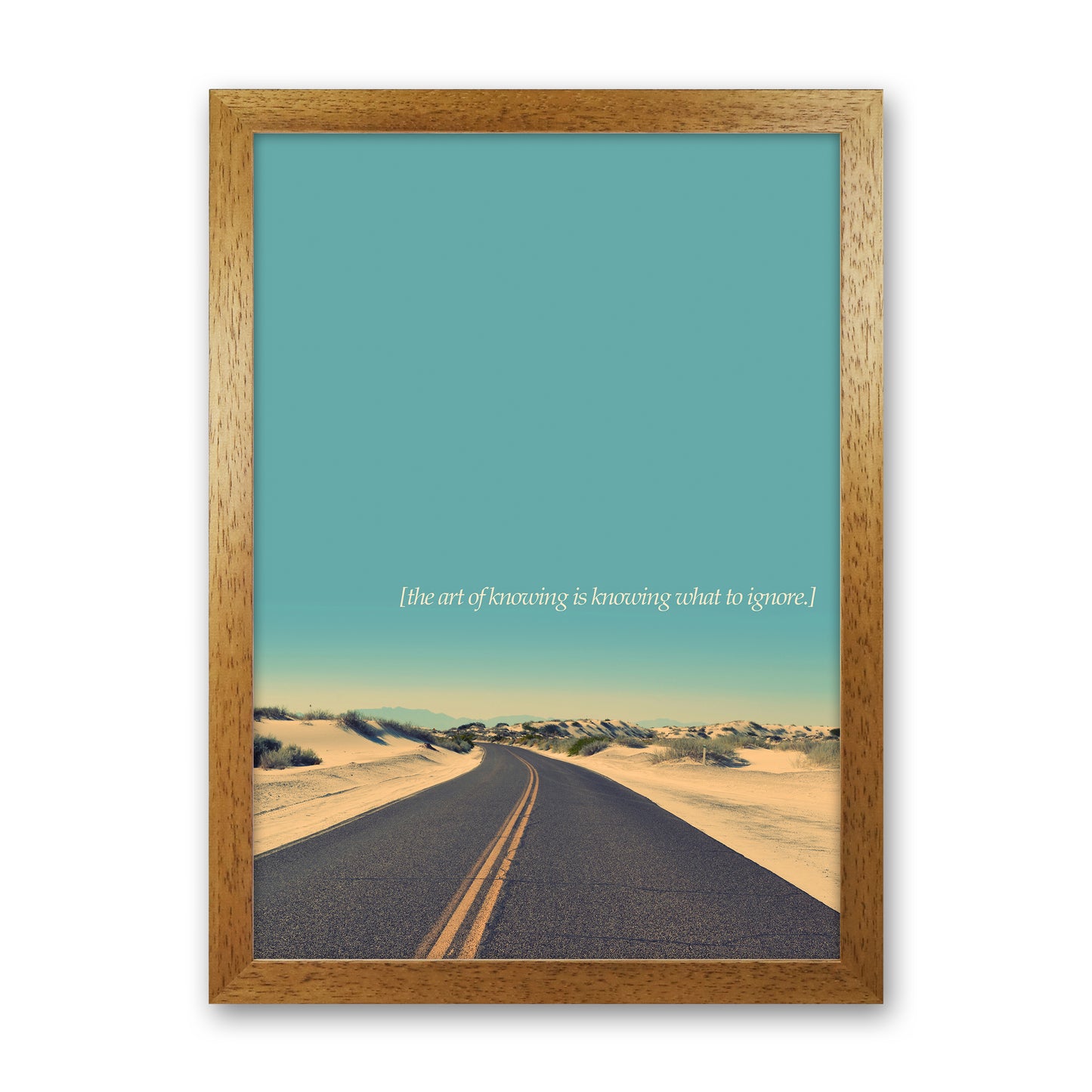 The Art Of Knowing Landscape Contemporary Art Print by Kubistika Oak Grain
