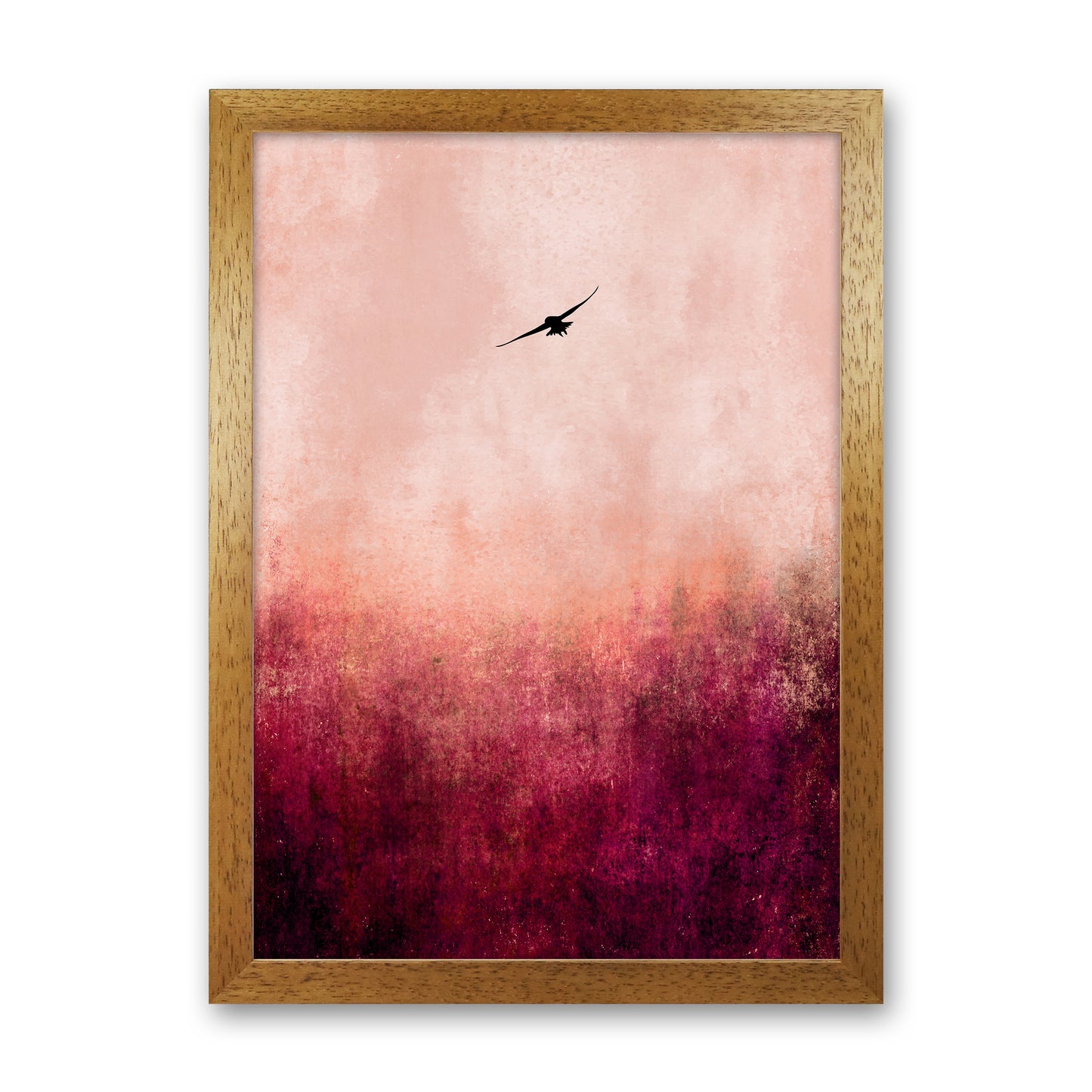 Rise Like A Phoenix Contemporary Art Print by Kubistika Oak Grain