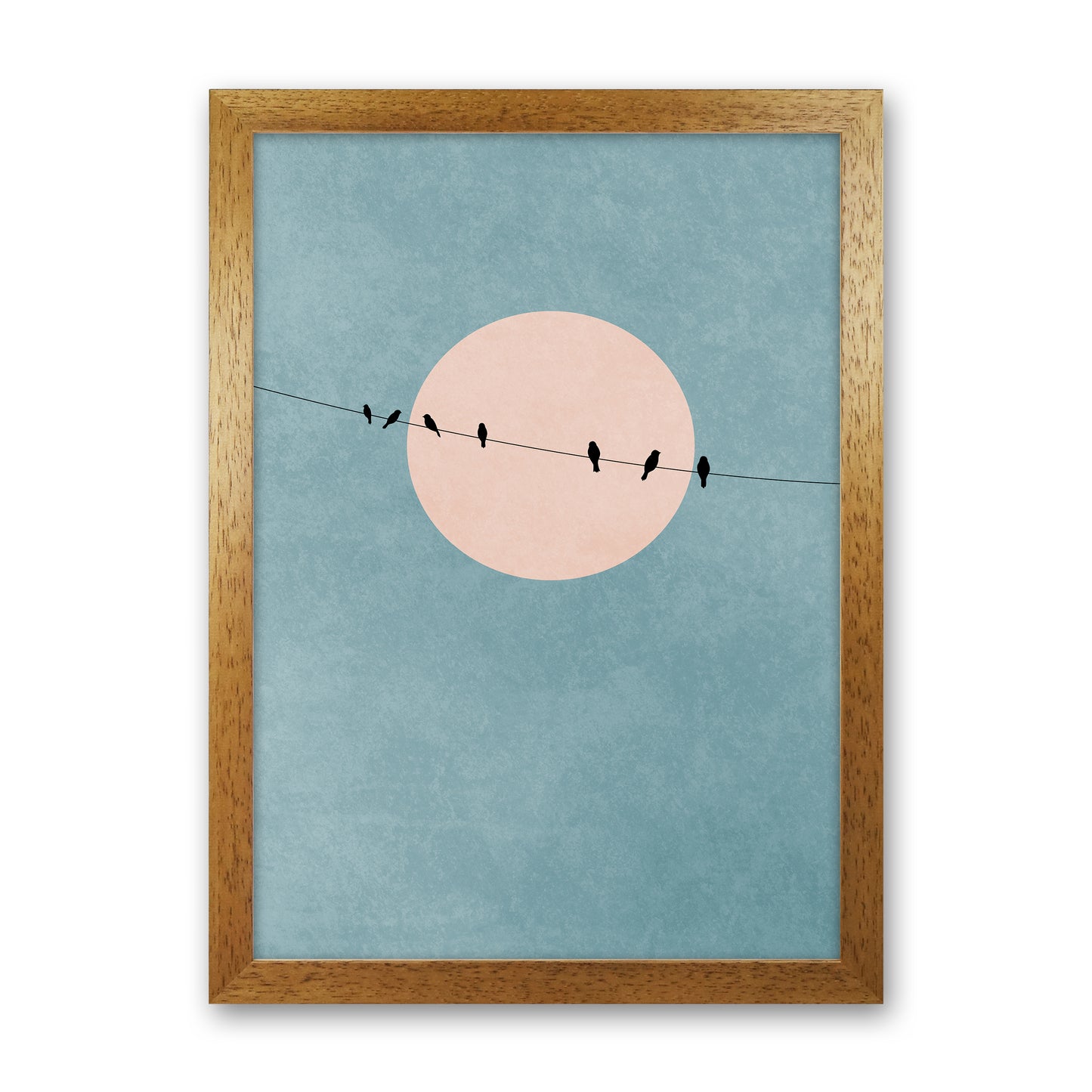 The Beauty Of Silence Contemporary Art Print by Kubistika Oak Grain