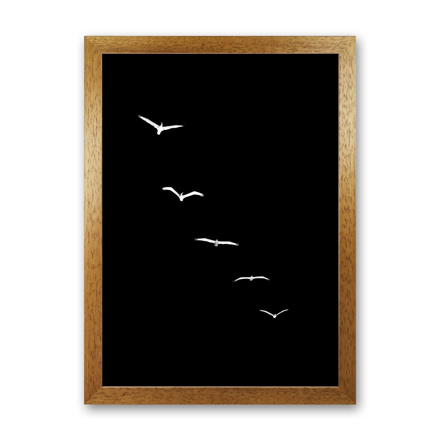 Heavenly Creatures - DARK Contemporary Art Print by Kubistika Oak Grain