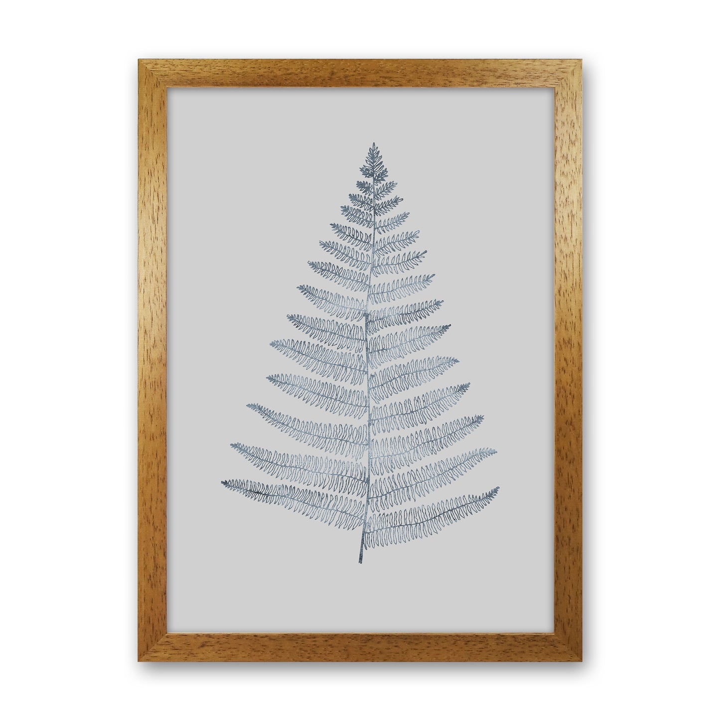 Botanica Minimalistica - GREY Modern Art Print by Kubistika Oak Grain