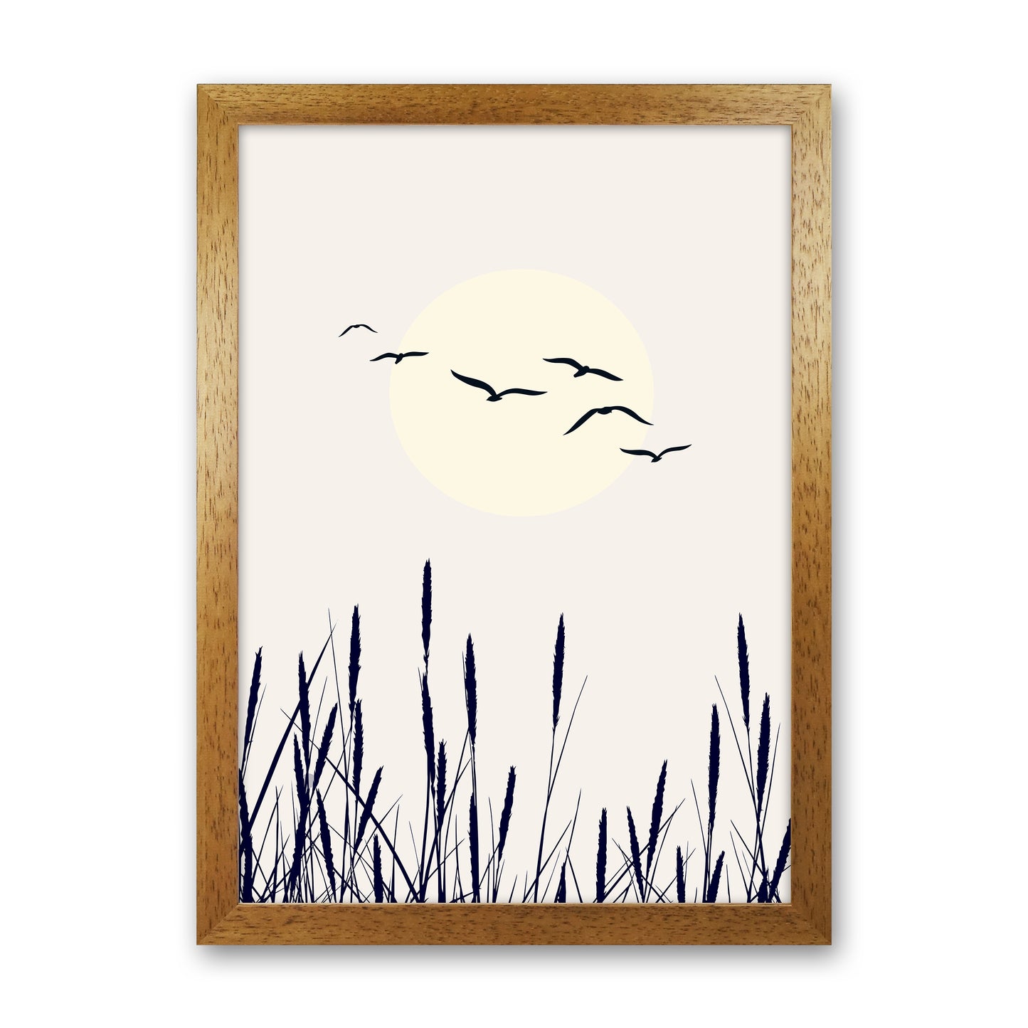 Shadows Of The Sun Contemporary Art Print by Kubistika Oak Grain