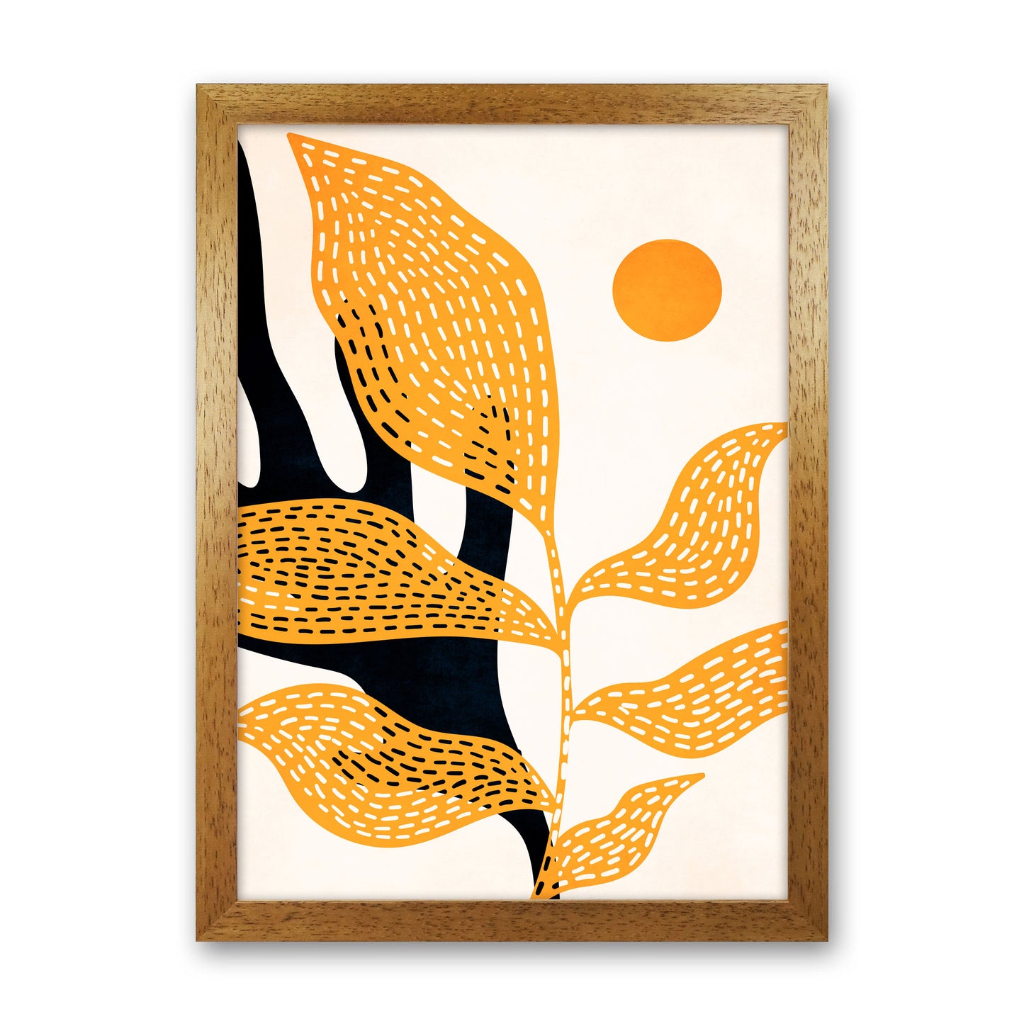 Van Gogh`s Garden Art Print by Kubistika Oak Grain