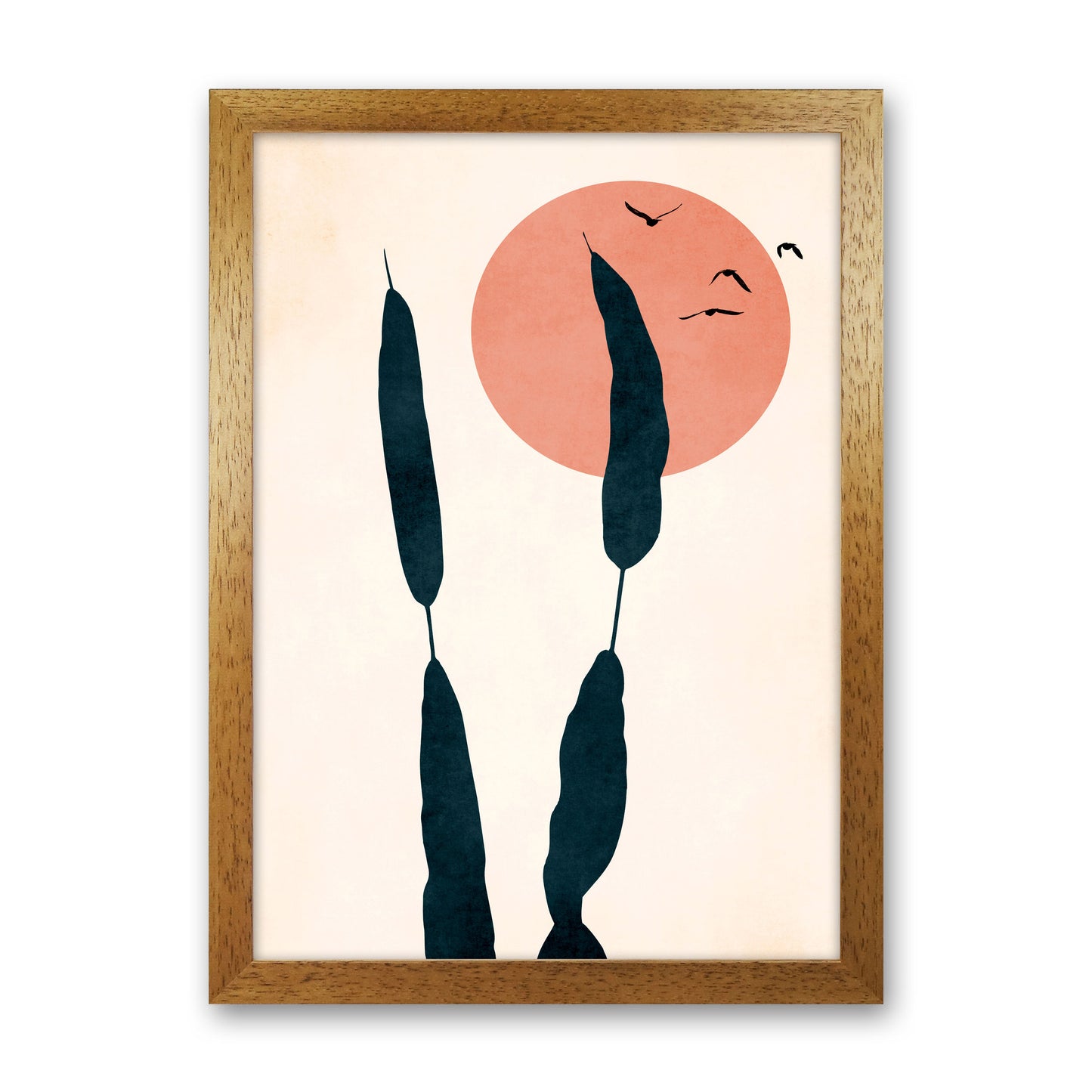 Night & Day Art Print by Kubistika Oak Grain