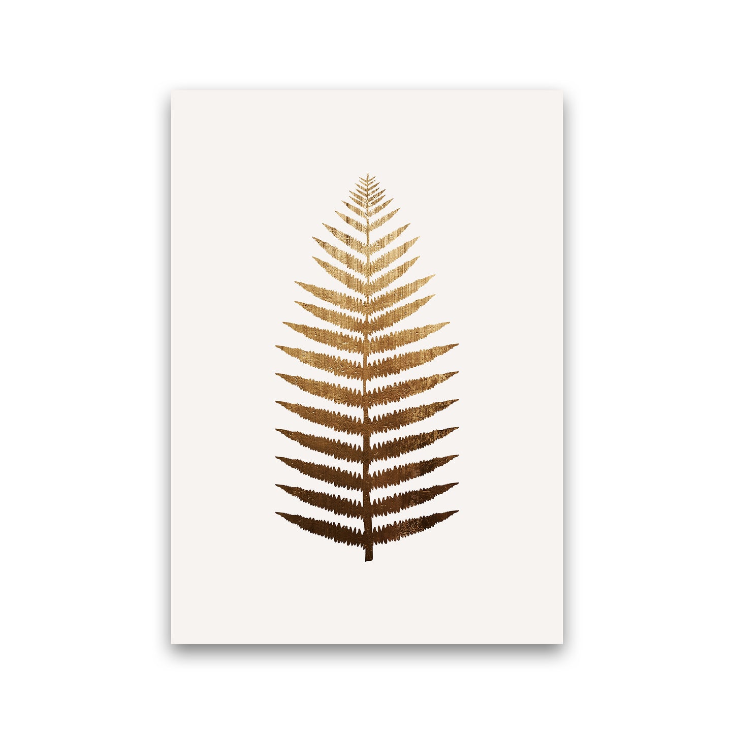 Golden leaf No Botanical Art Print by Kubistika Print Only