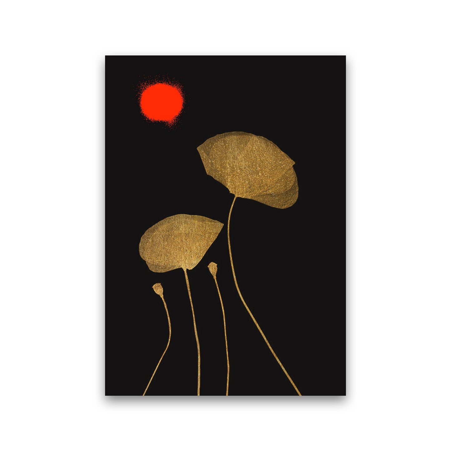 Moonshine Dancers-ROUGE Contemporary Art Print by Kubistika Print Only