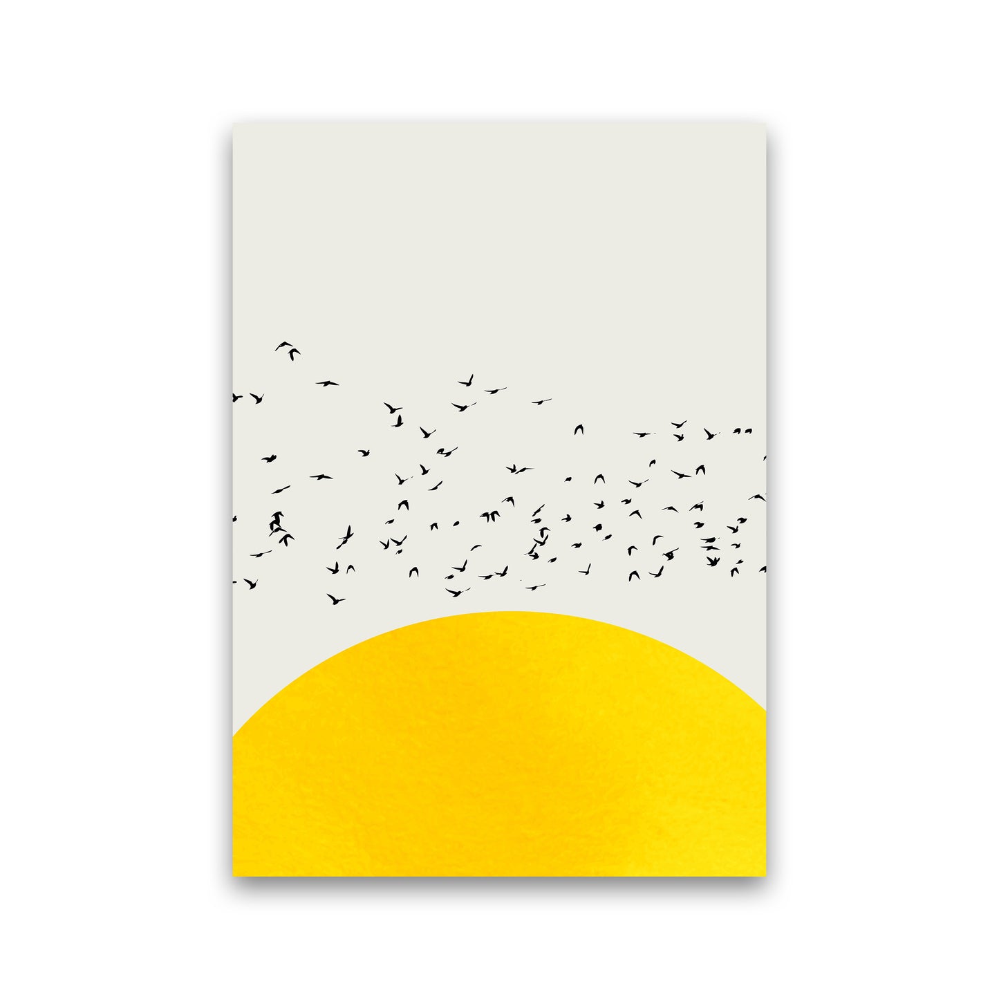 1000 Birds Modern Abstract Art Print by Kubistika Print Only