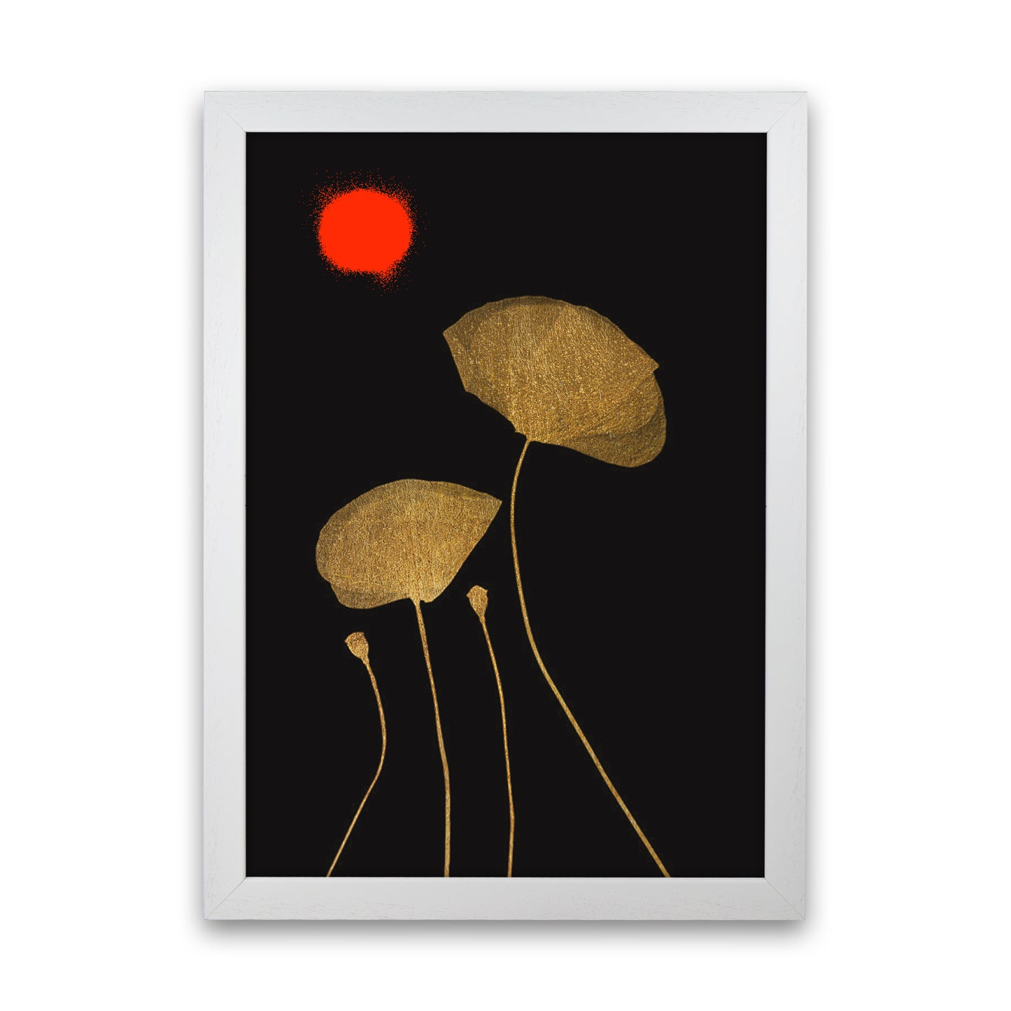 Moonshine Dancers-ROUGE Contemporary Art Print by Kubistika White Grain