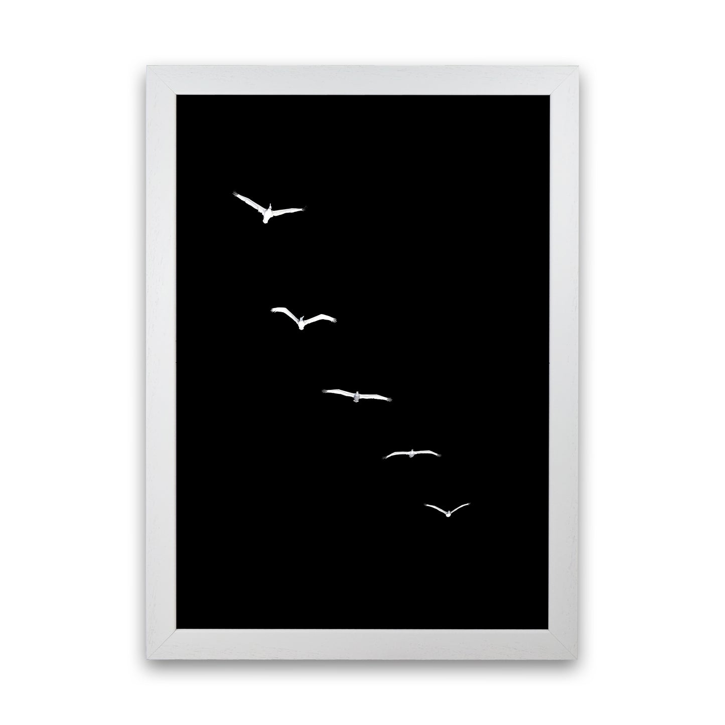 Heavenly Creatures - DARK Contemporary Art Print by Kubistika White Grain
