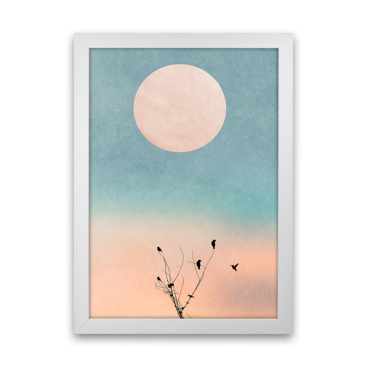 Waking Up Warm Contemporary Art Print by Kubistika White Grain