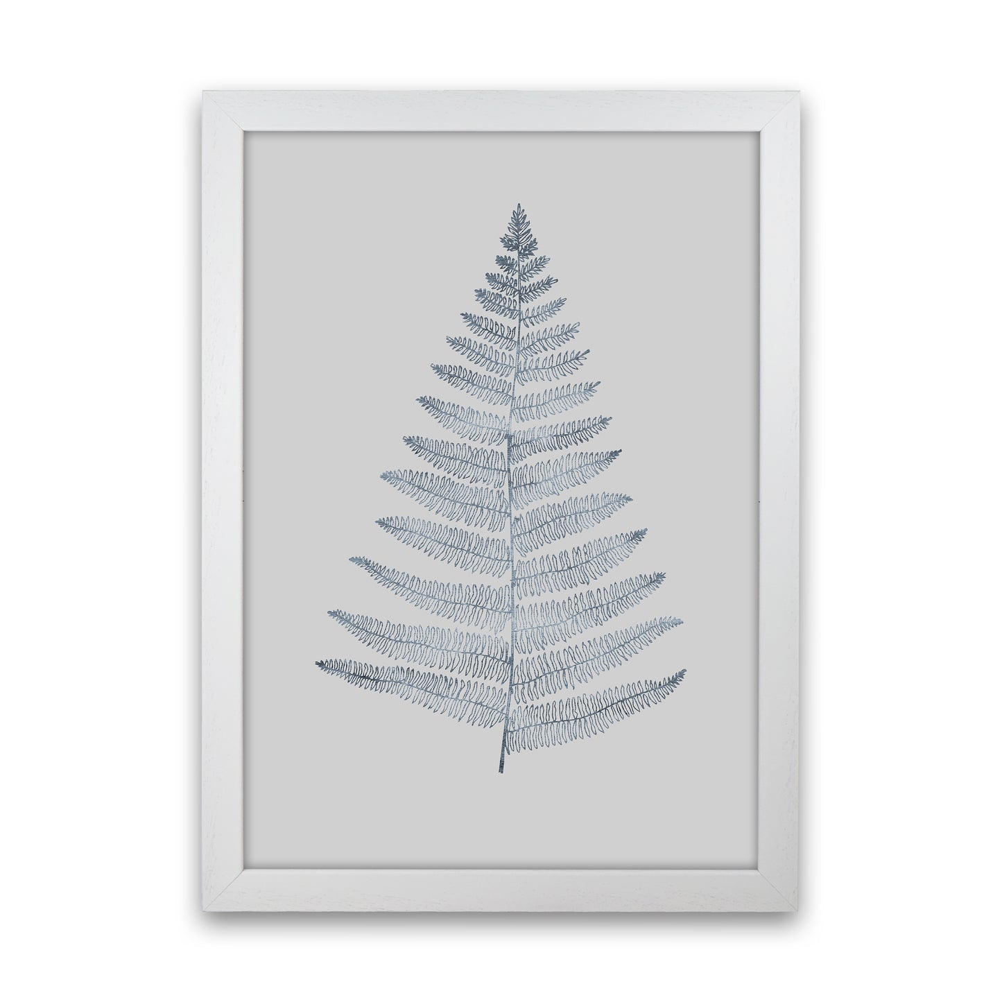 Botanica Minimalistica - GREY Modern Art Print by Kubistika White Grain