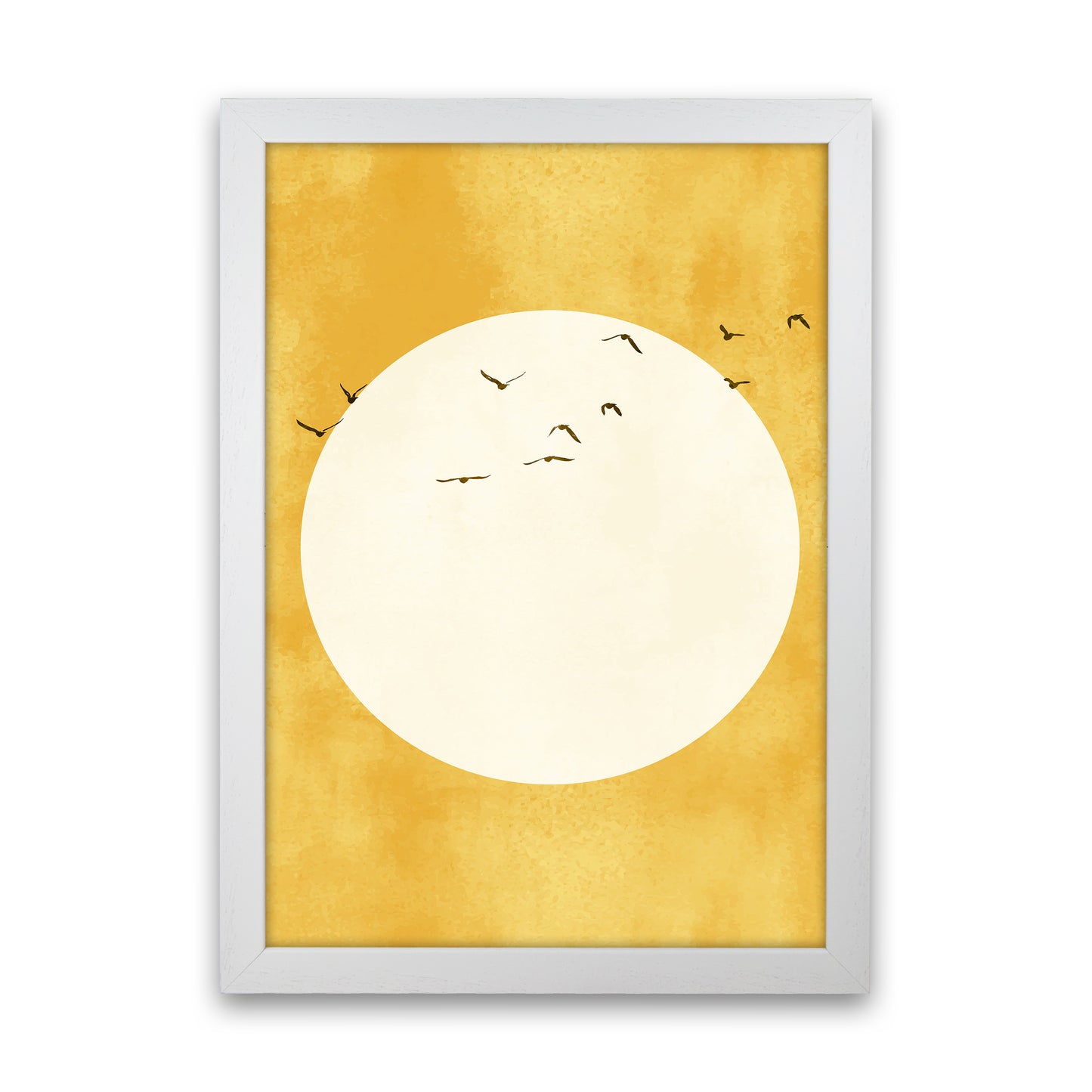A Daylight Journey Modern Contemporary Art Print by Kubistika White Grain