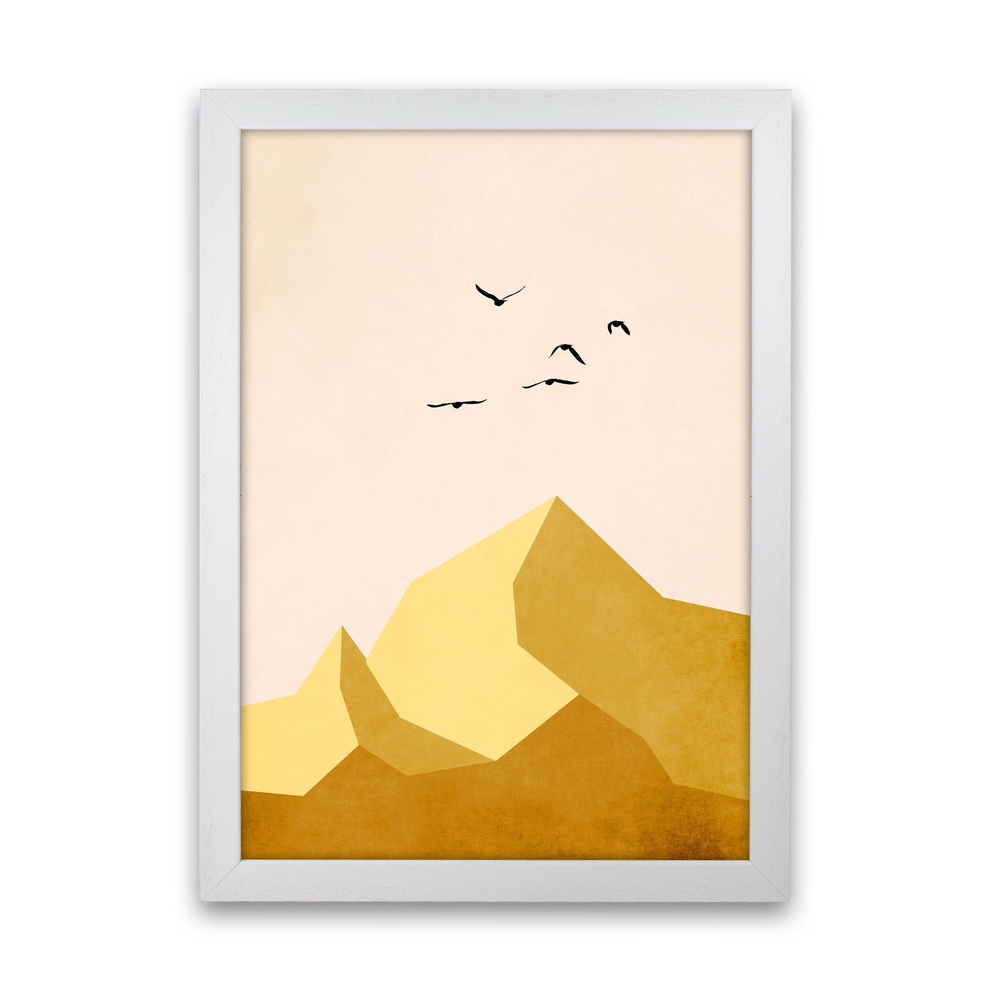 Zugspitze DREI Art Print by Kubistika White Grain