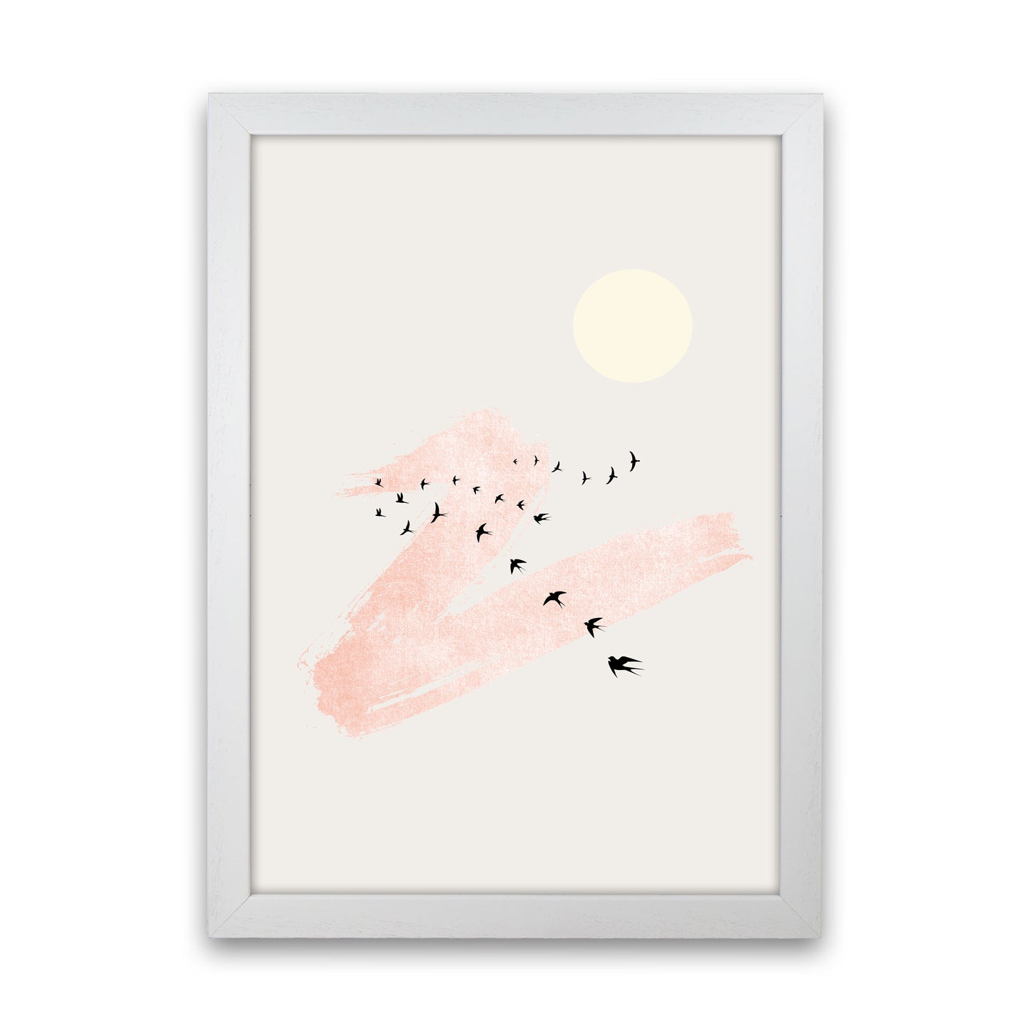 Sun and Heaven Art Print by Kubistika White Grain