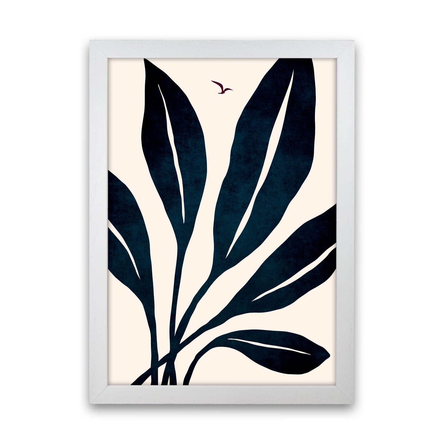 Ophelia - marine Art Print by Kubistika White Grain