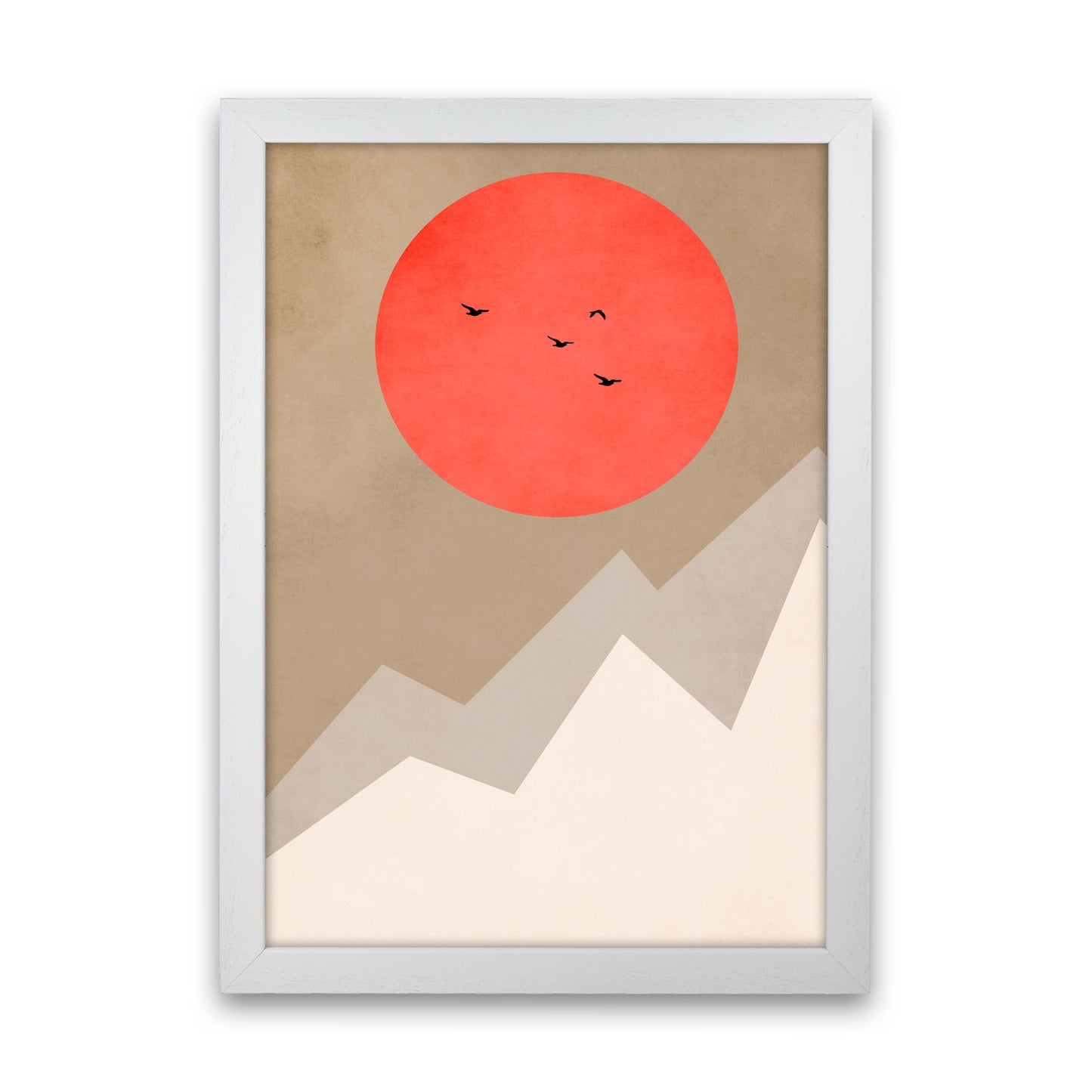 Mont Blanc Art Print by Kubistika White Grain