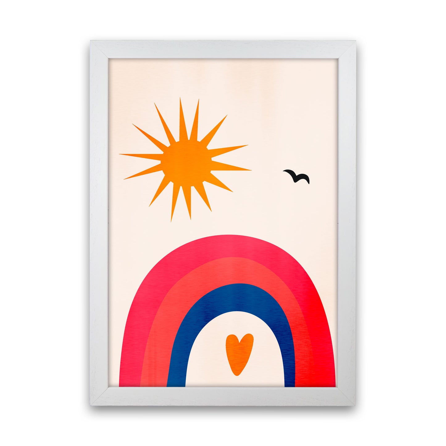 Happy Days! Art Print by Kubistika White Grain