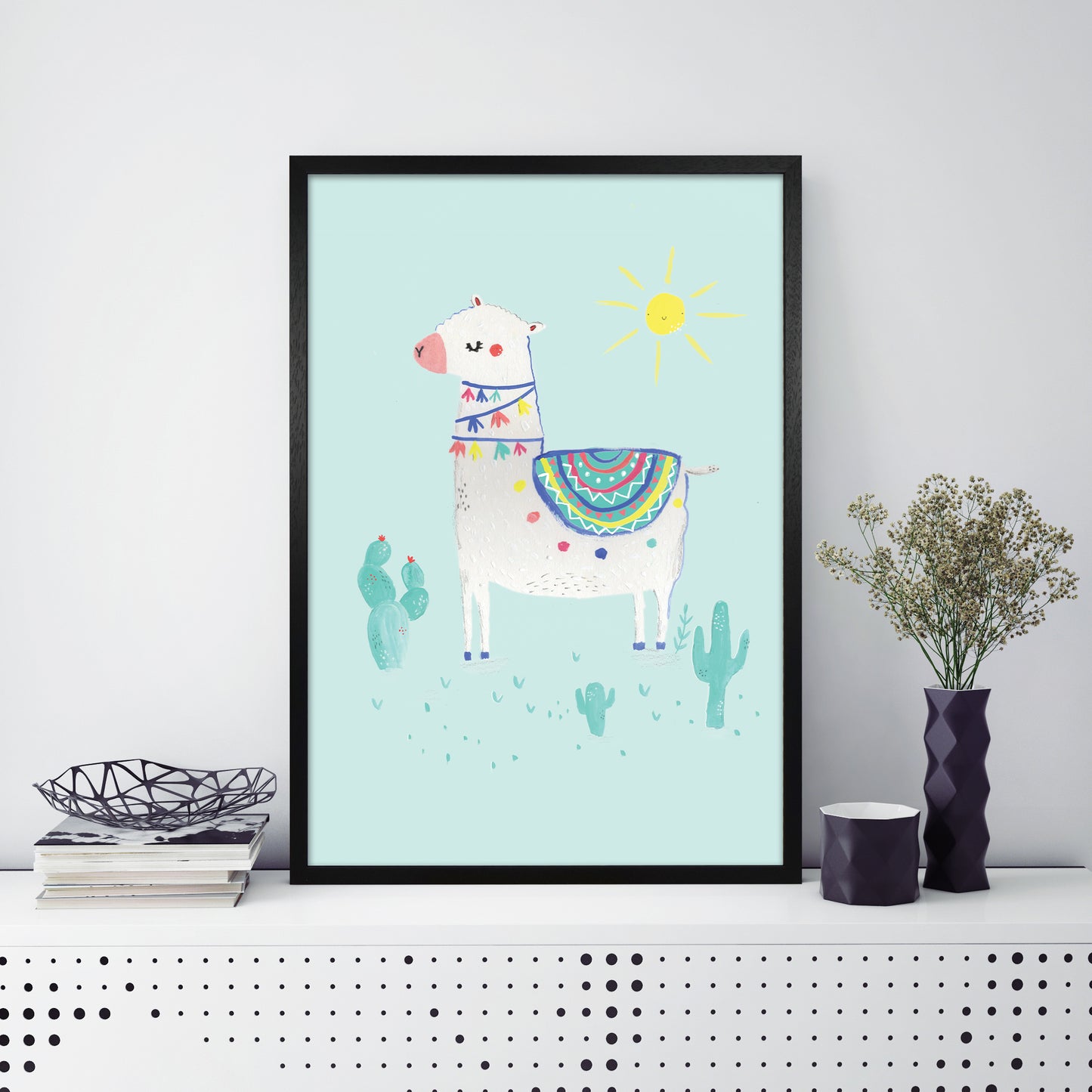 Laura Irwin Sunshime Llama A1 Black with White Mount