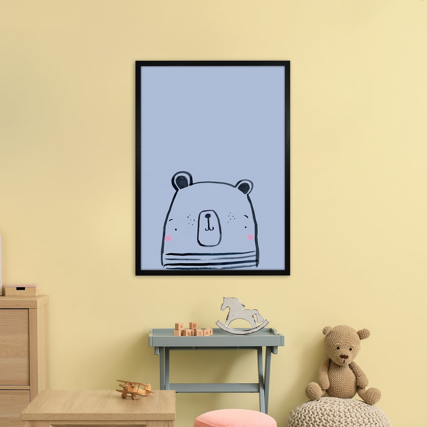 Polar Art Print by Laura Irwin A1 White Frame