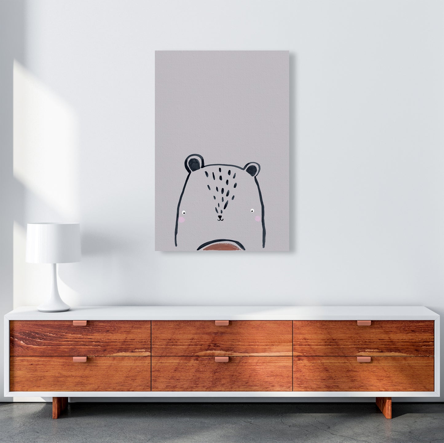 Teddy Art Print by Laura Irwin A1 Canvas