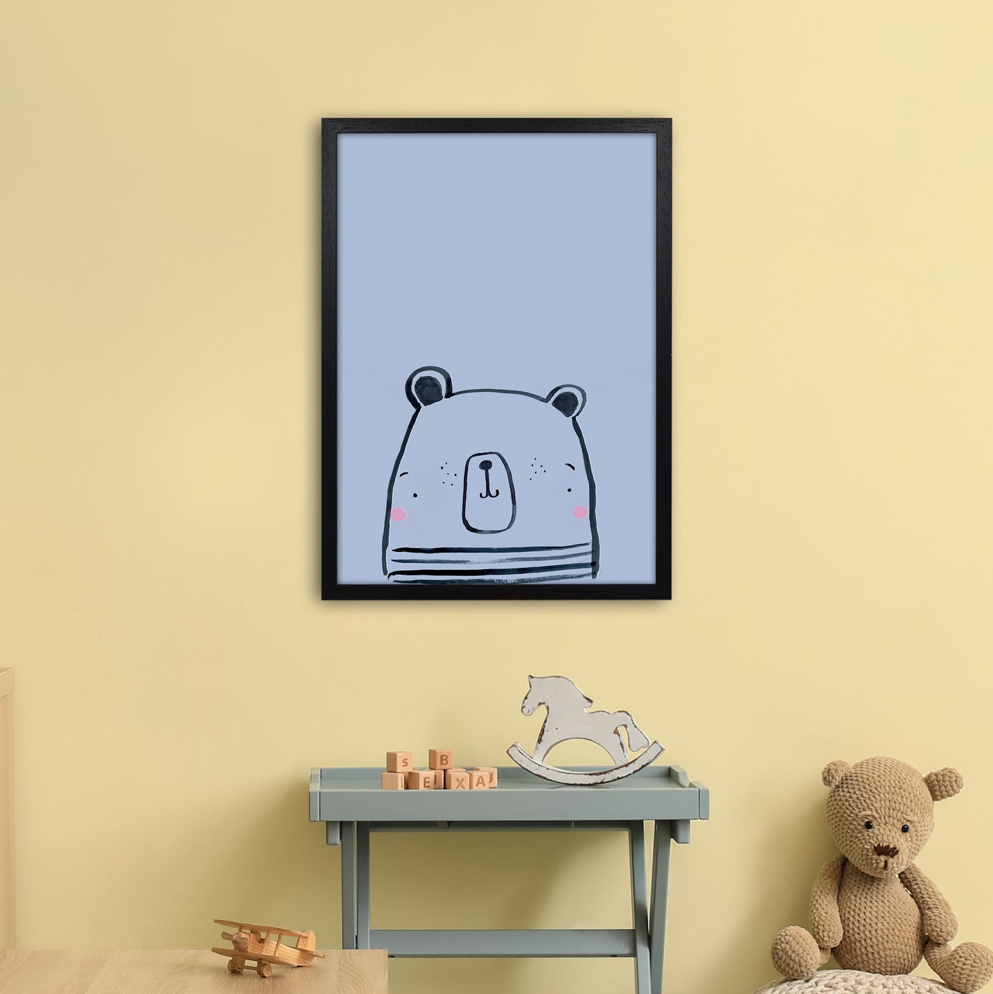 Polar Art Print by Laura Irwin A2 White Frame