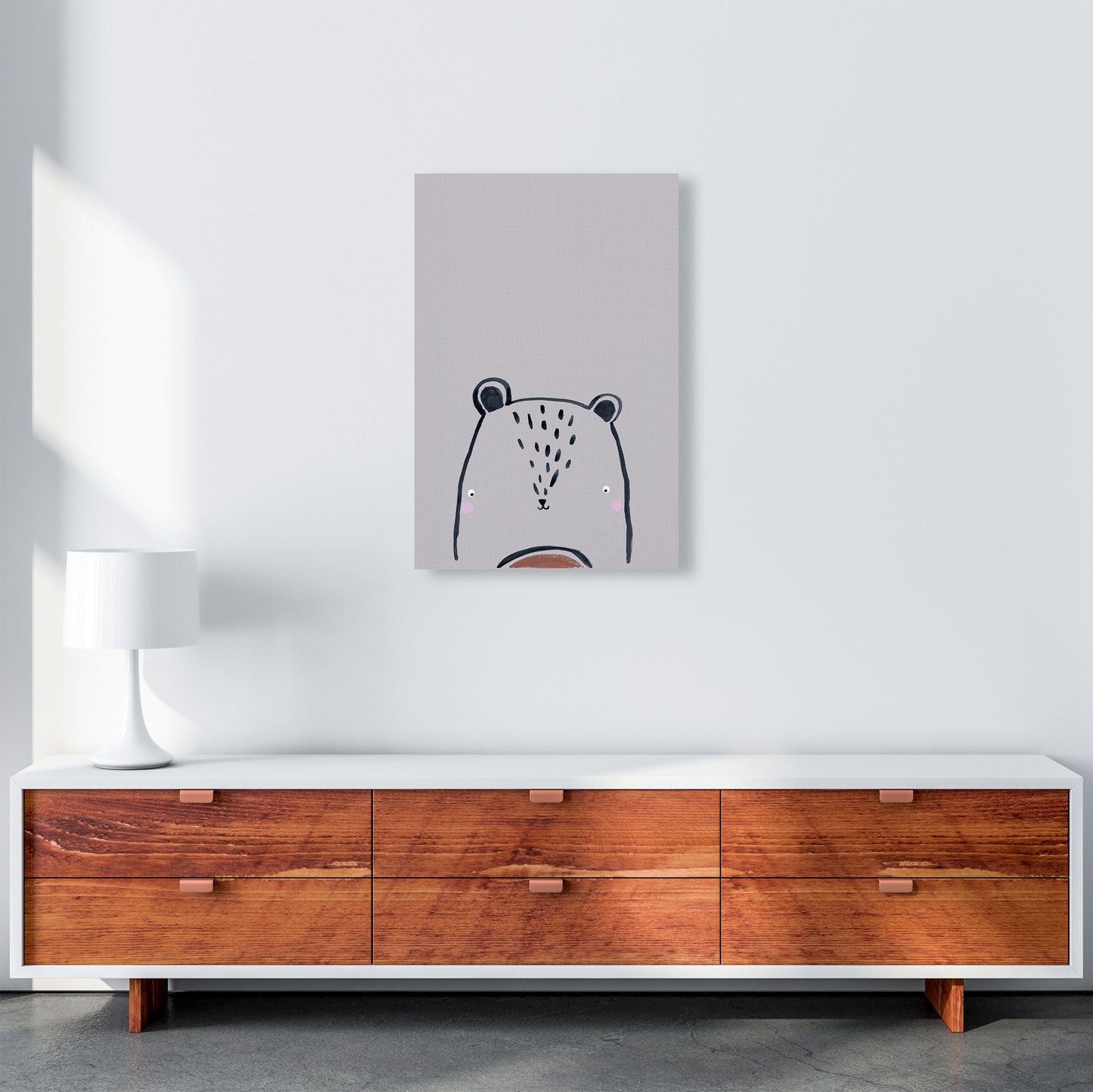 Teddy Art Print by Laura Irwin A2 Canvas