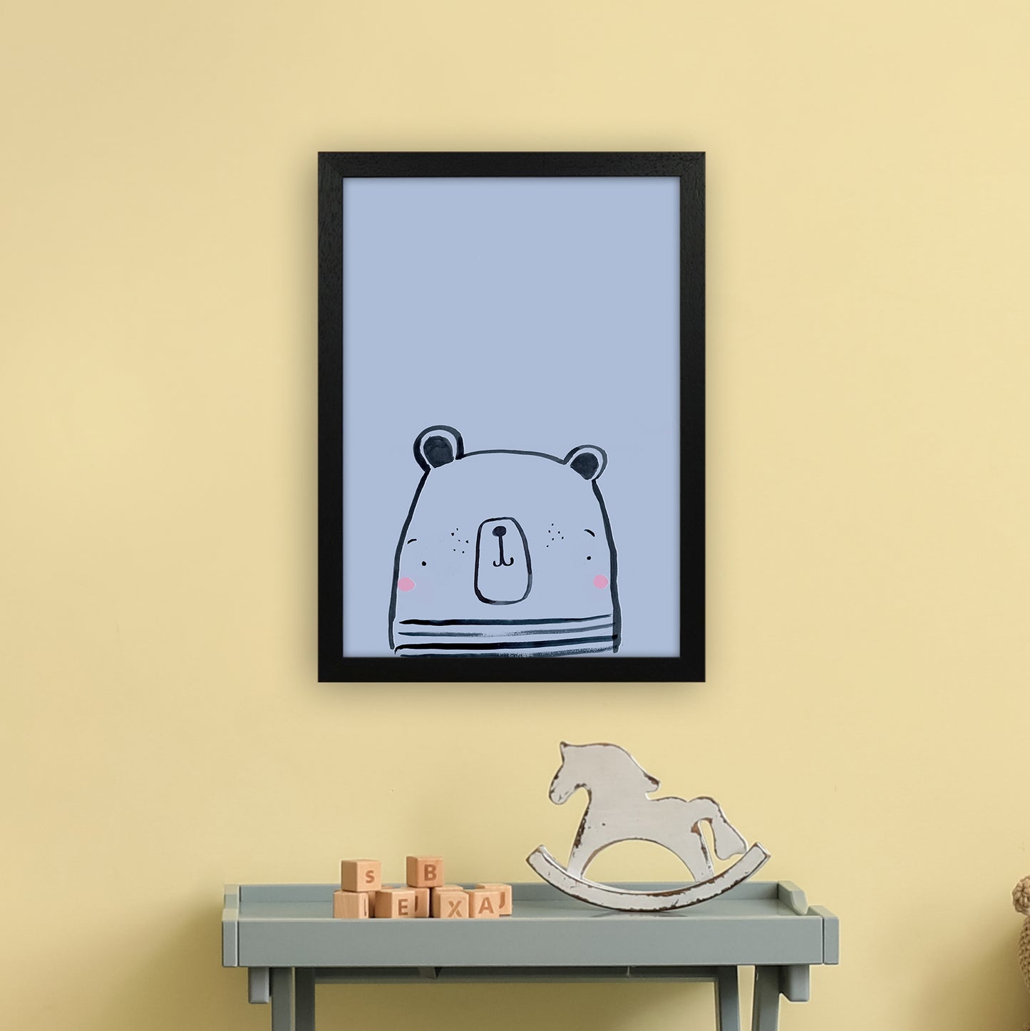 Polar Art Print by Laura Irwin A3 White Frame