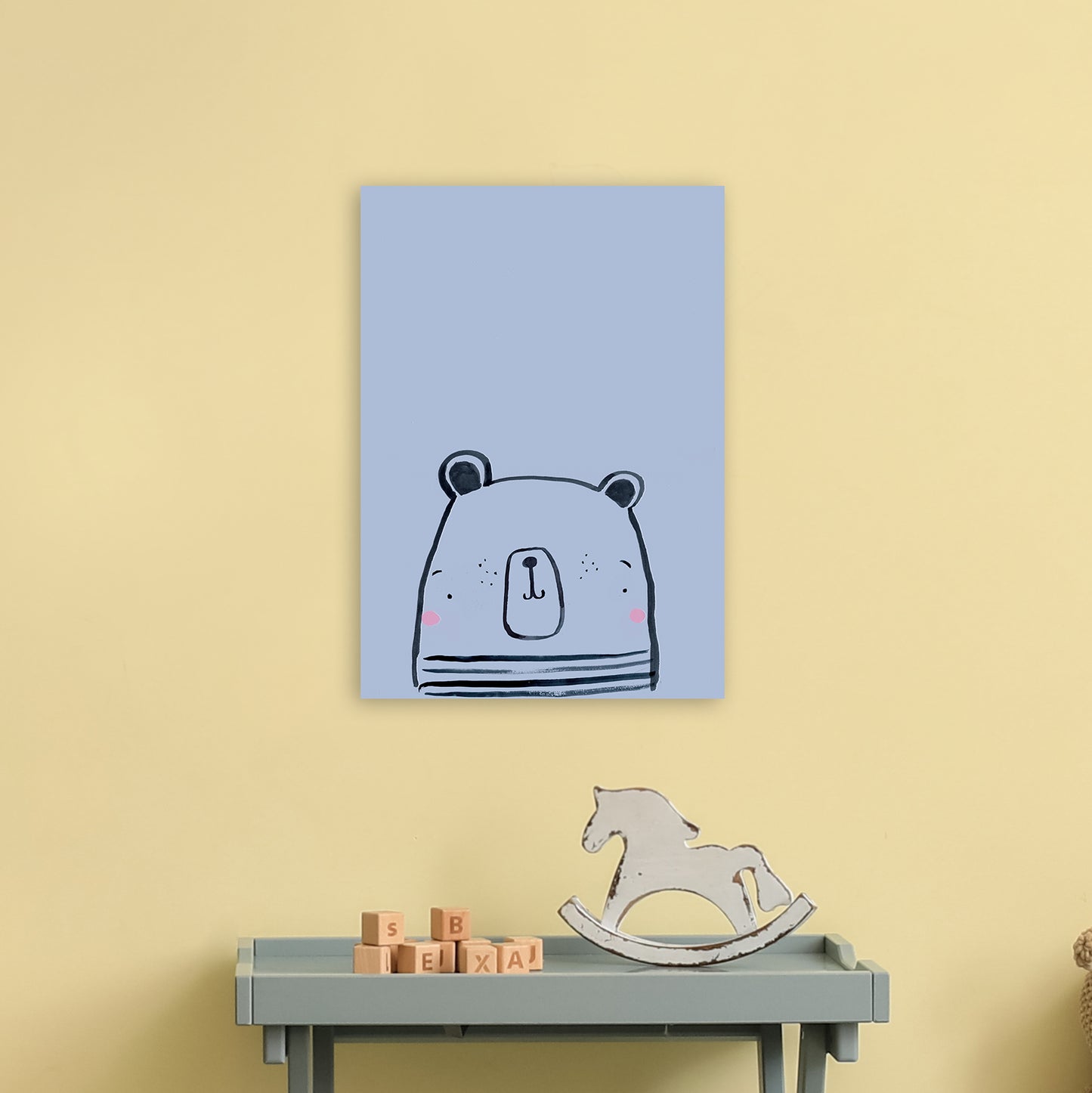 Polar Art Print by Laura Irwin A3 Black Frame