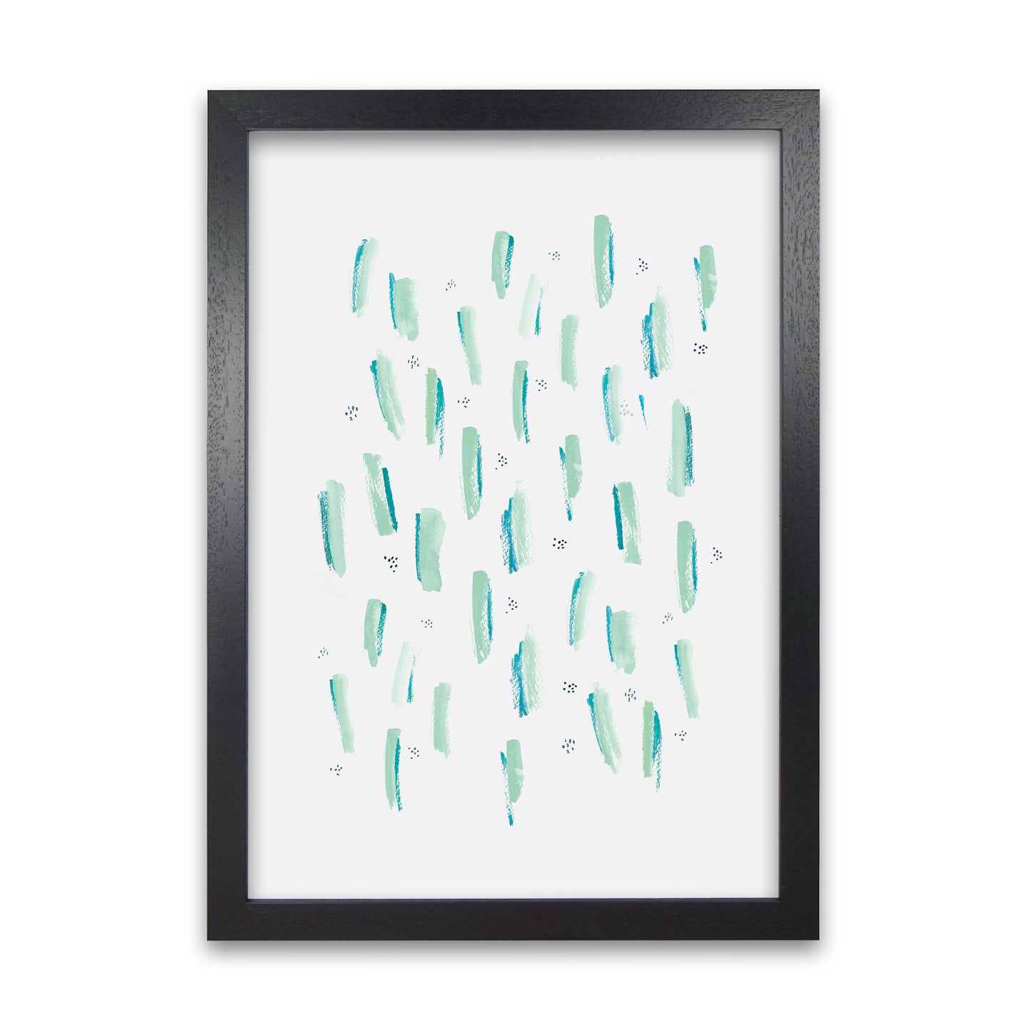 Laura Irwin Brush Strokes Mint A1 White with White Mount