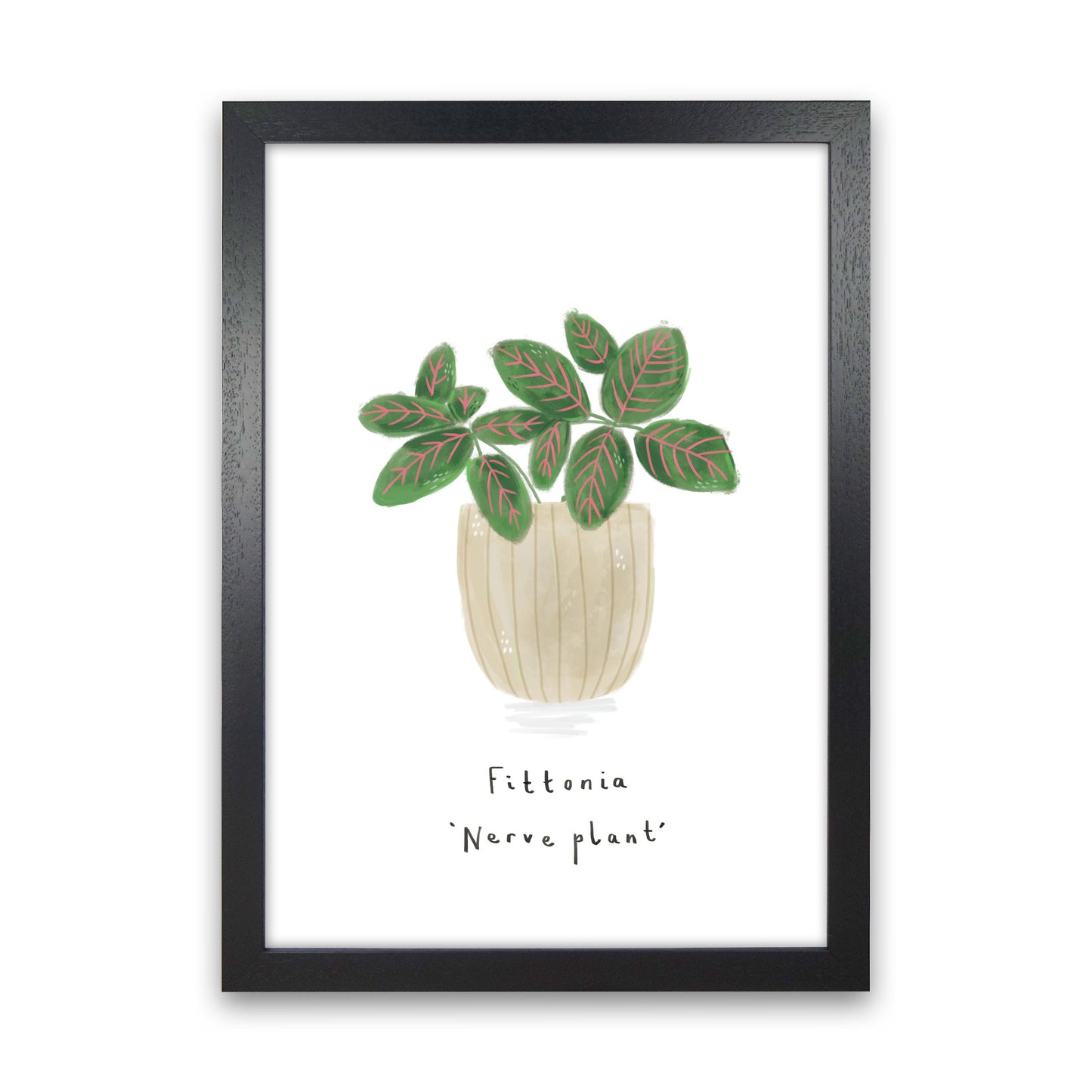 Nerve Plant Art Print by Laura Irwin Black Grain