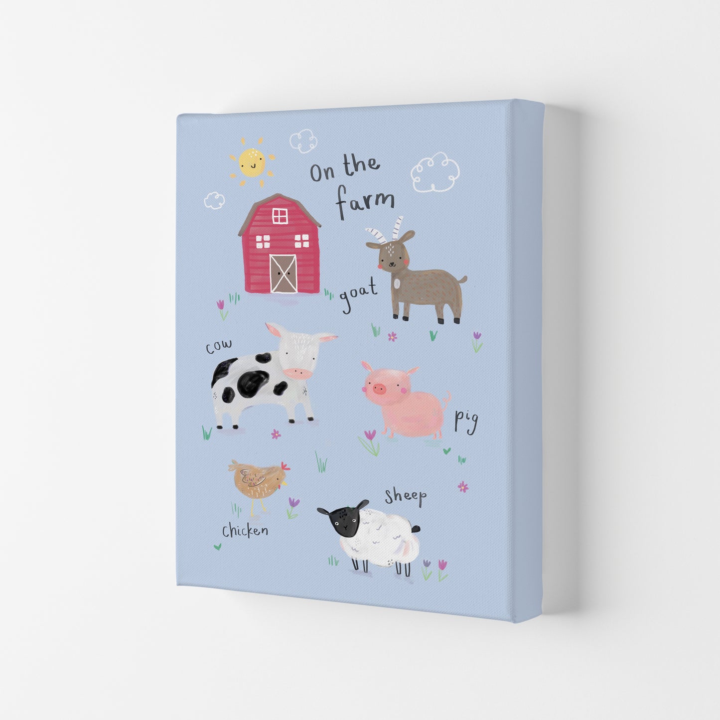 On The Farm Art Print by Laura Irwin Canvas