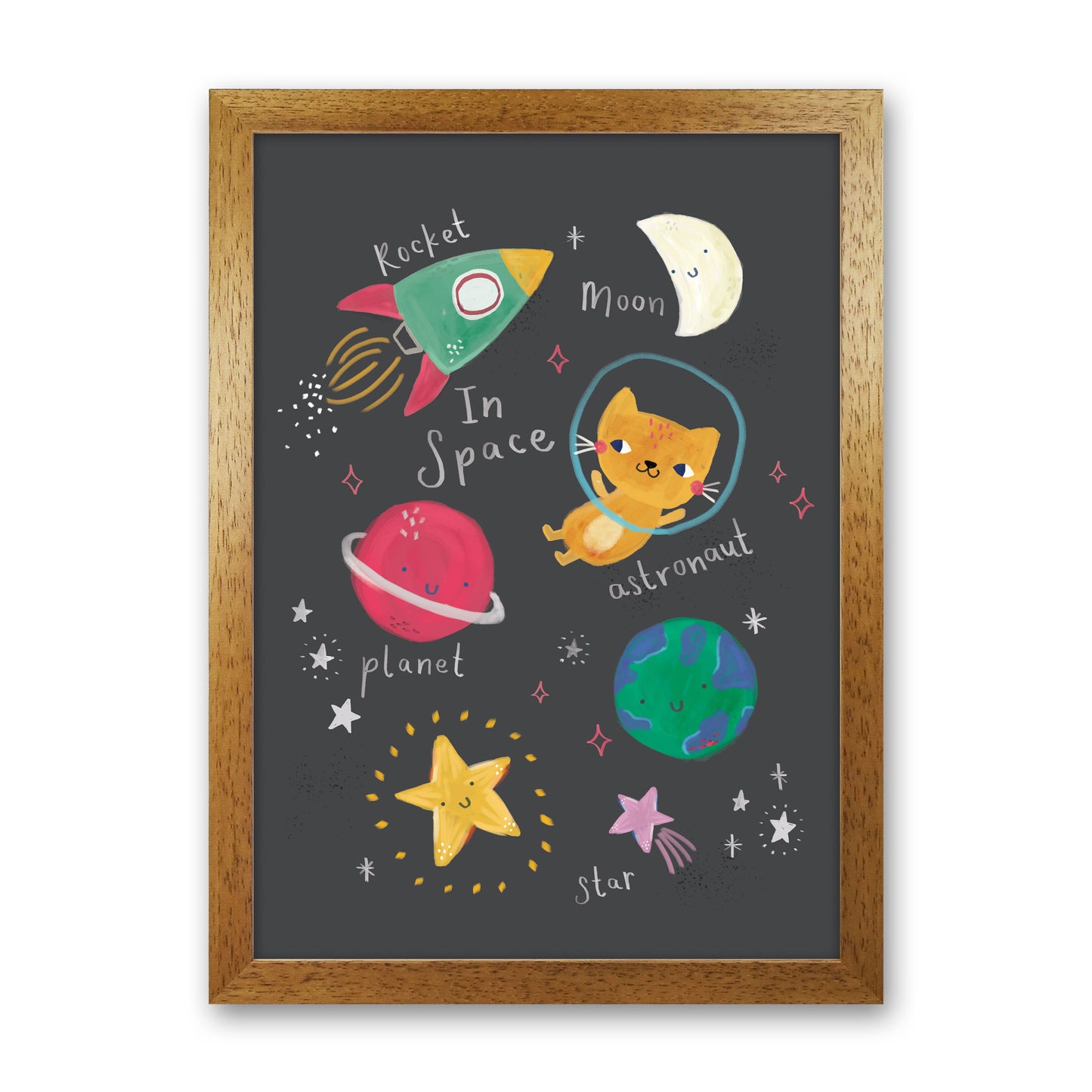 Space Art Print by Laura Irwin Oak Grain