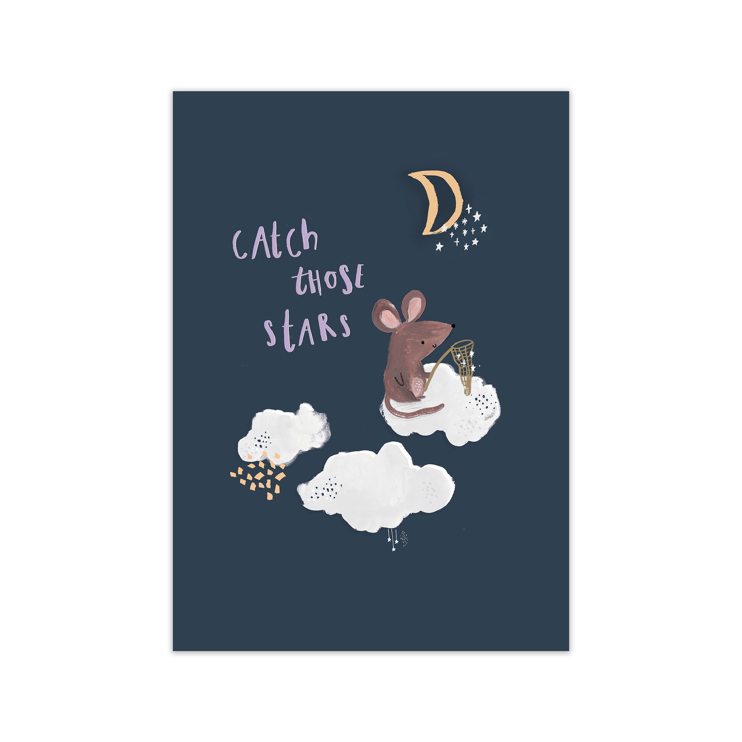 Laura Irwin Catch Those Stars A2 Black with White Mount