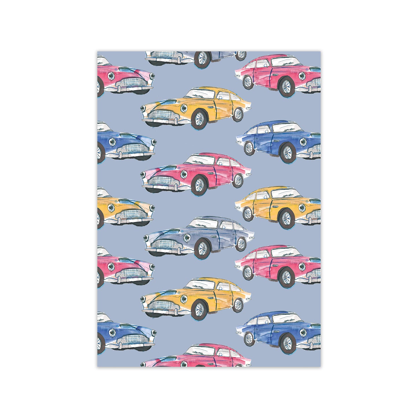 Laura Irwin Vintage Cars A2 Black with White Mount