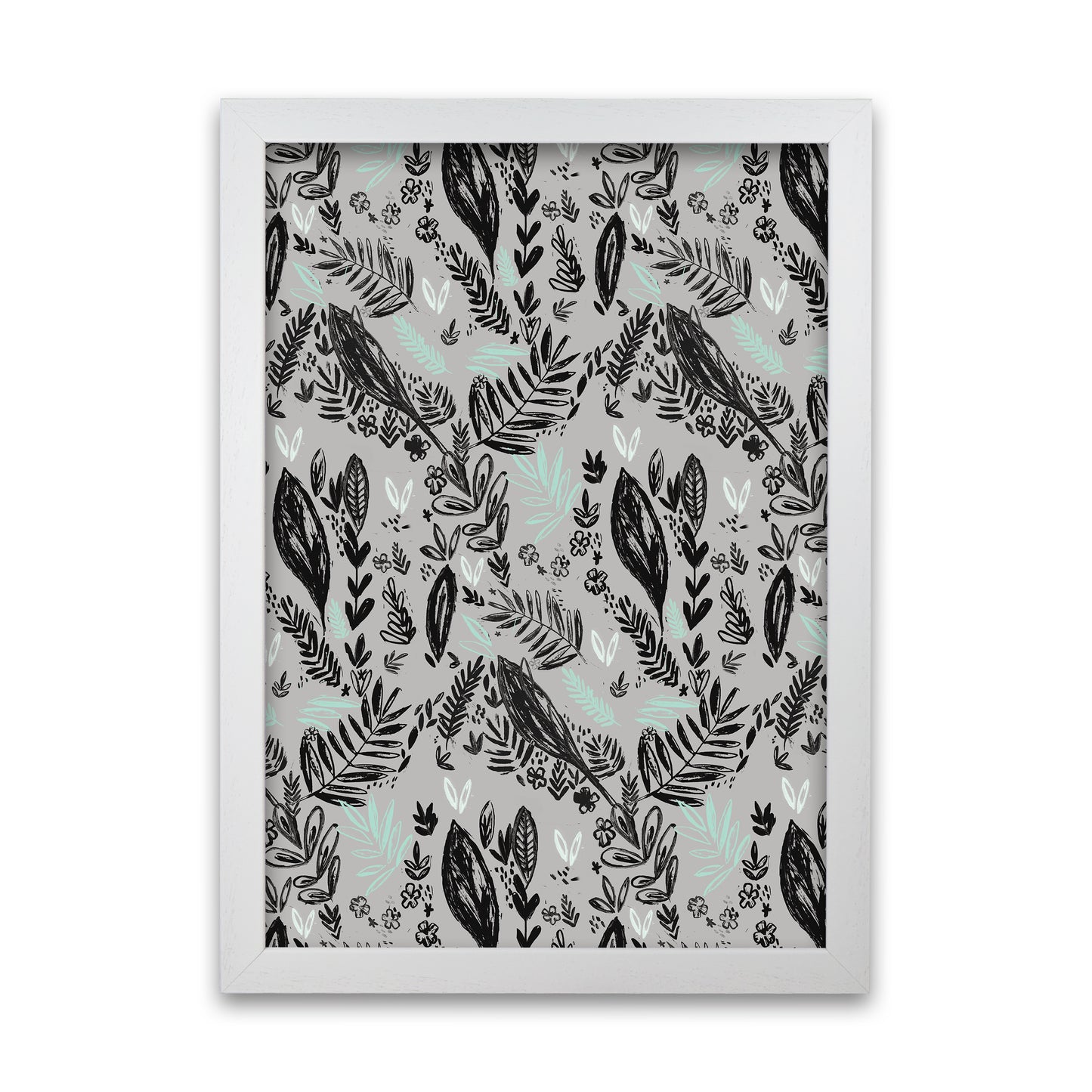 Laura Irwin Inky Jungle Pattern A1 Oak with White Mount